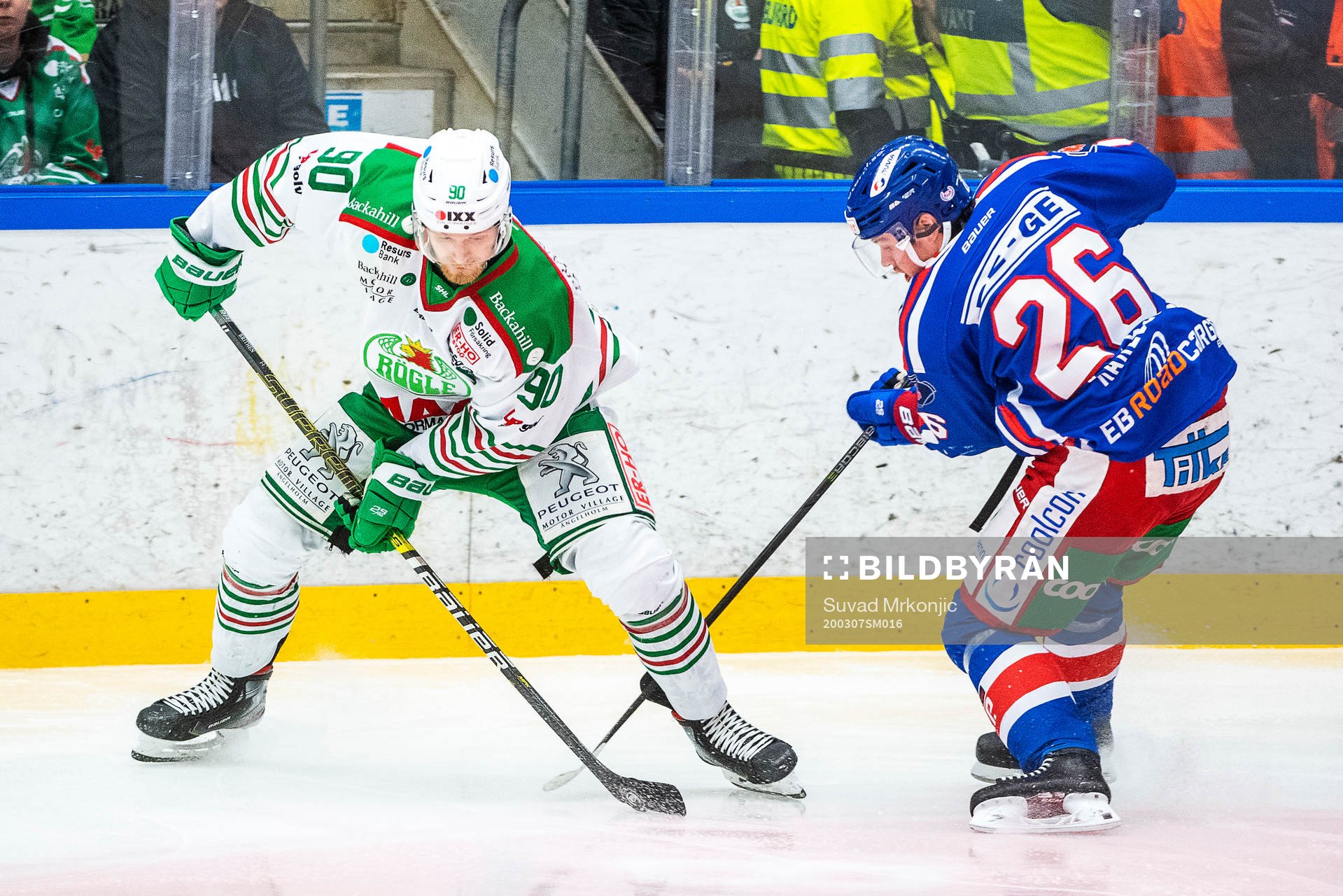 Oskarshamns Filip Karlsson och Rögles Ted Brithén