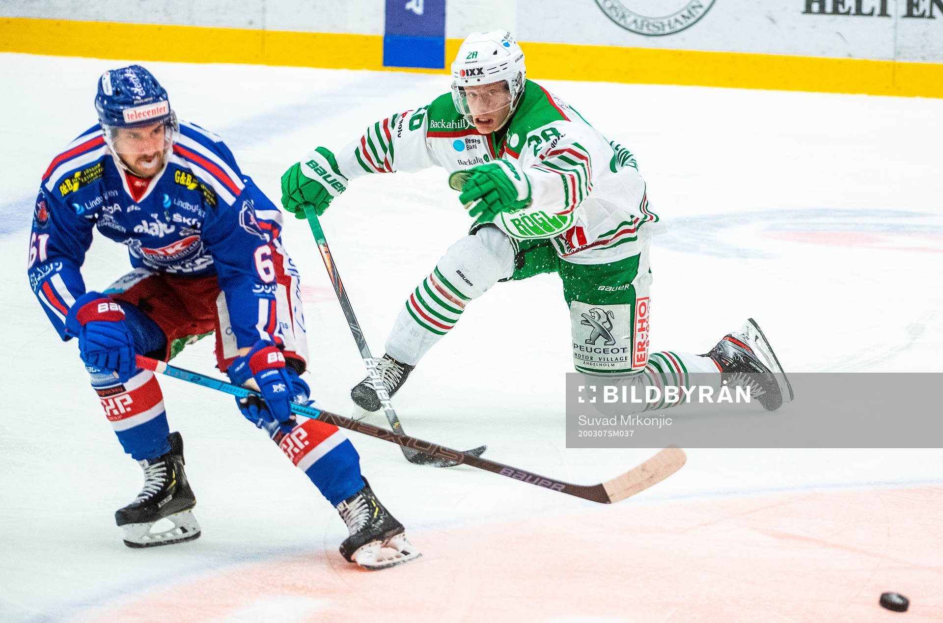 Oskarshamns Emil Wahlberg och Rögles Anton Bengtsson