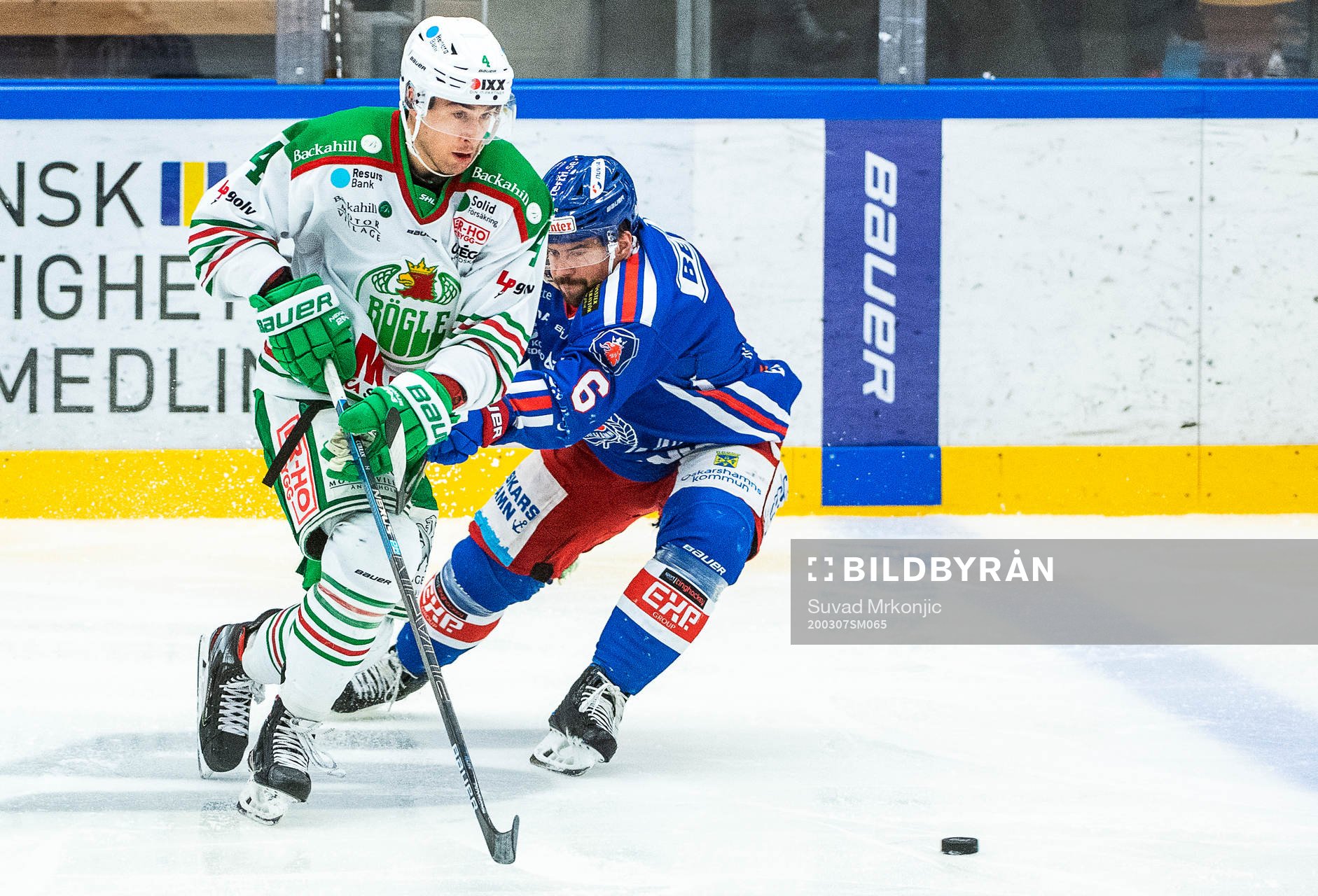 Oskarshamns Jesper Dahlroth och Rögles Kodie Curran