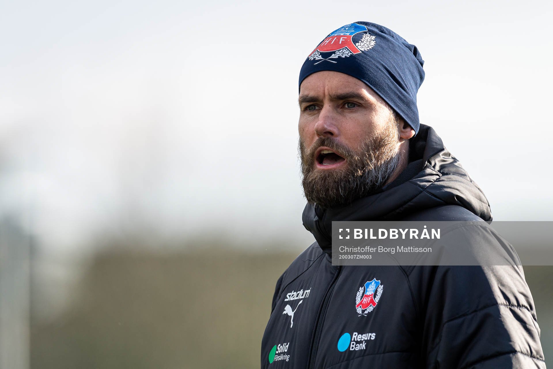 Helsingborgs tränare Olof Mellberg reagerar