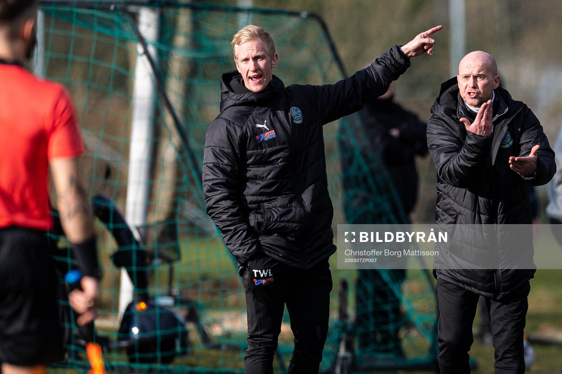 Lunds tränare Ted Waltersson-Larsson och Anders Grimberg