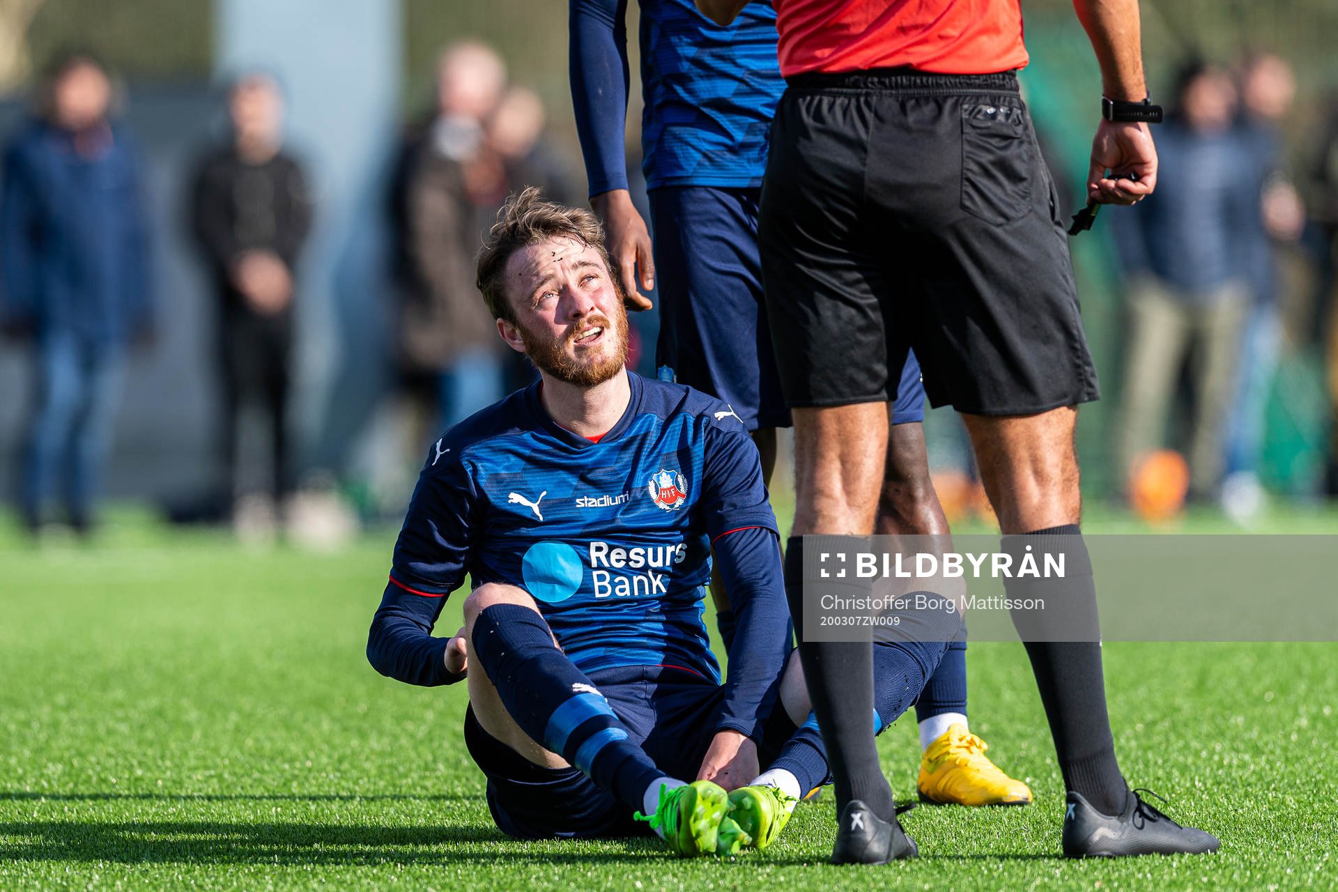 Helsingborgs Rasmus Jönsson har ont