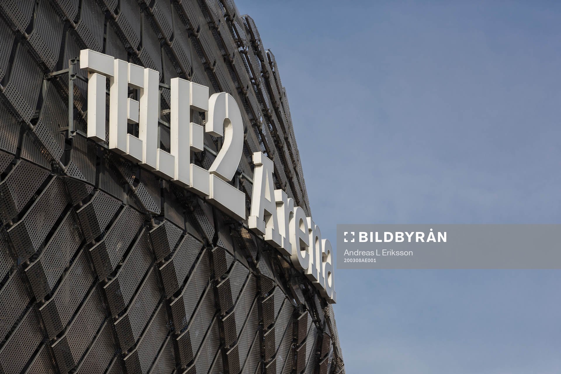 Tele2 Arena innan fotbollsmatchen i Svenska Cupen mellan
