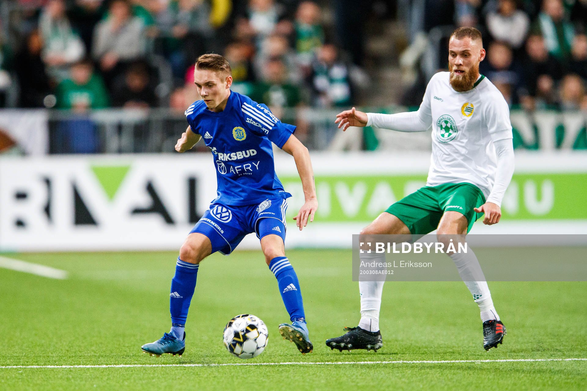 Sundsvalls Albin Palmlöf och Hammarbys David Fällman