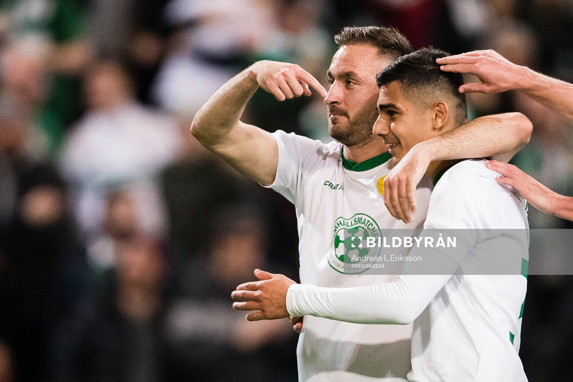 Hammarbys Muamer Tankovic jublar
