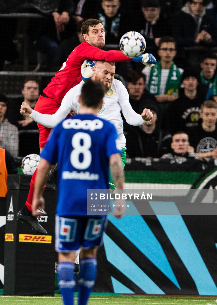 Hammarbys målvakt Davor Blazevic och David Fällman