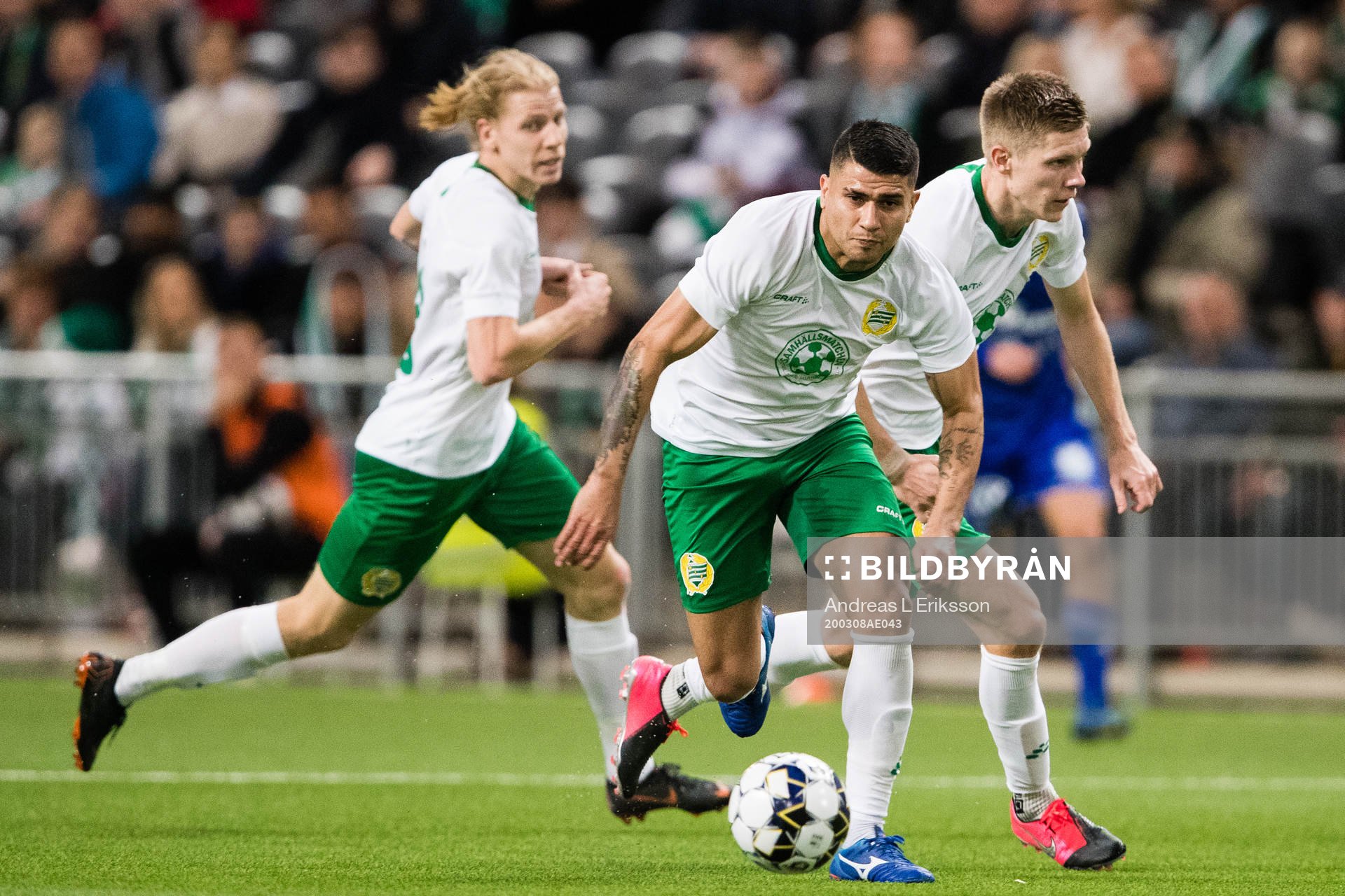 Hammarbys Gustav Ludwigson, Paulinho och Aron Johannsson