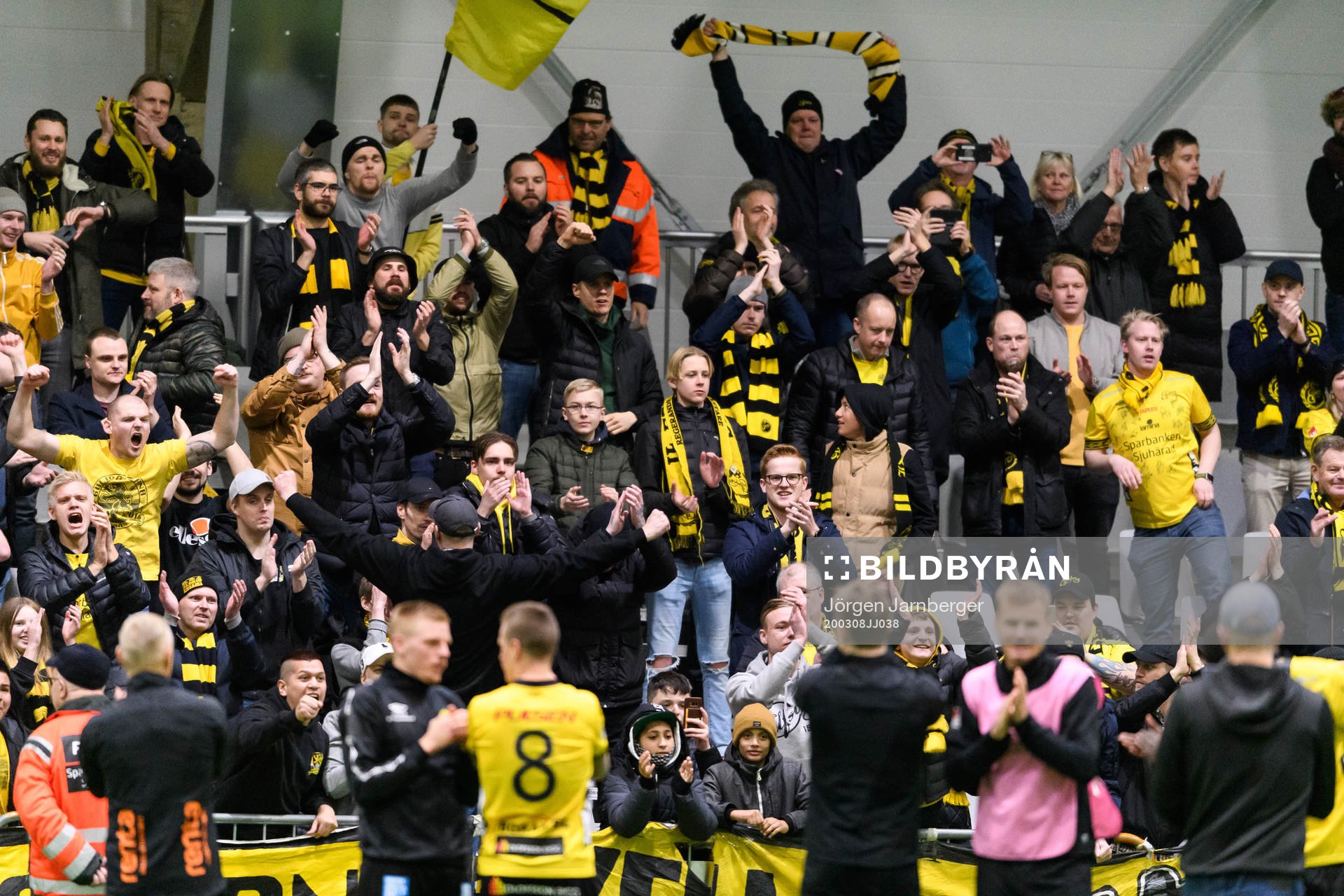 Elfsborgs supportrar jublar