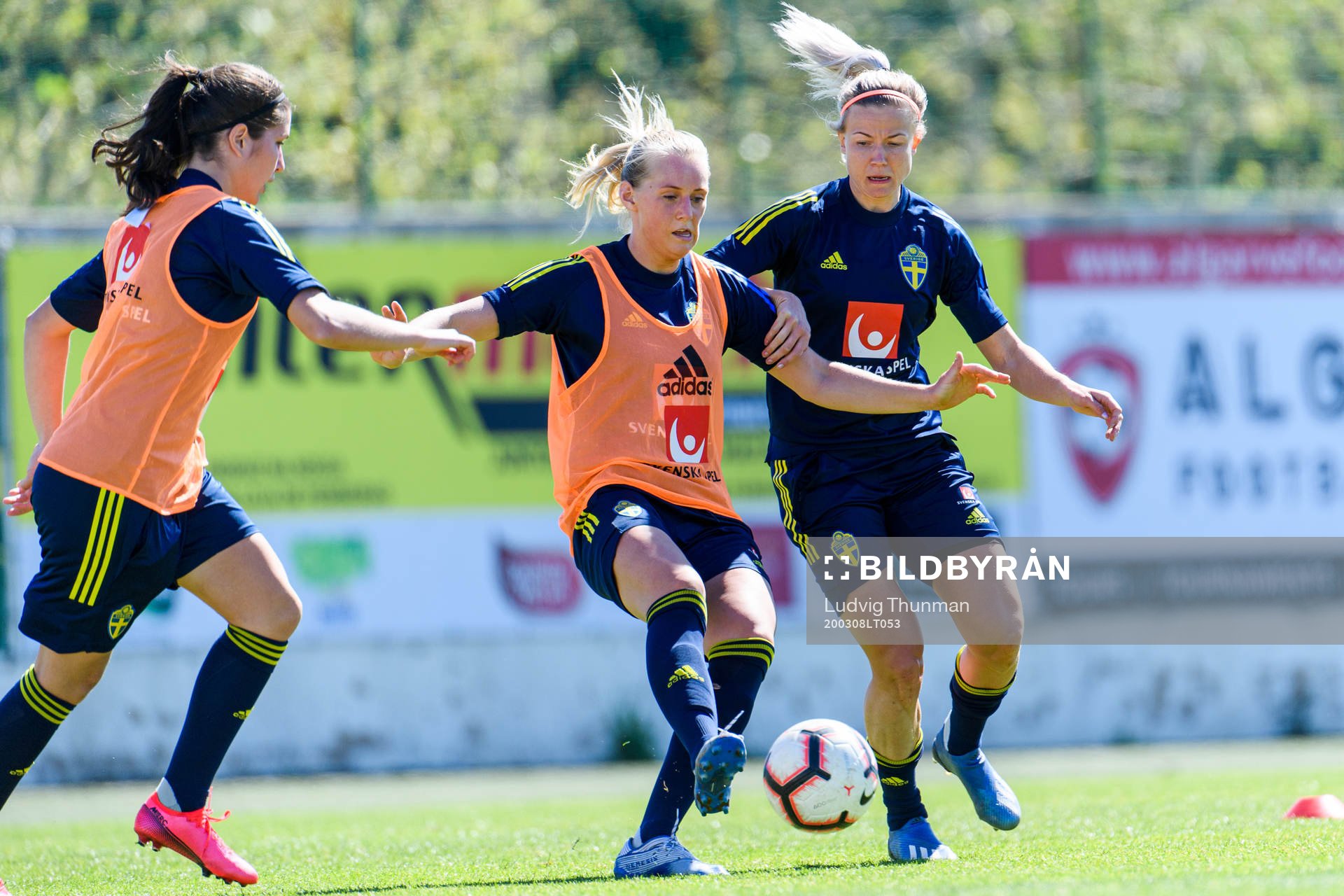 Stina Blackstenius and Hanna Glas