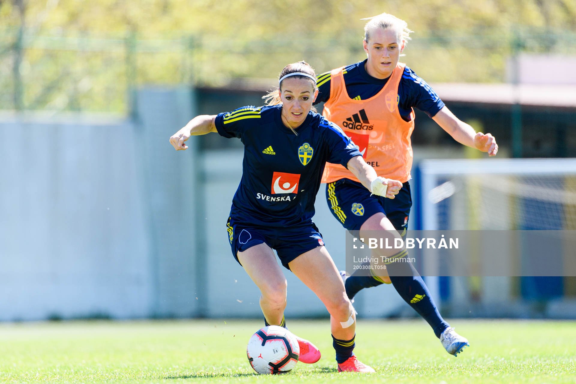 Stina Blackstenius and Kosovare Asllani