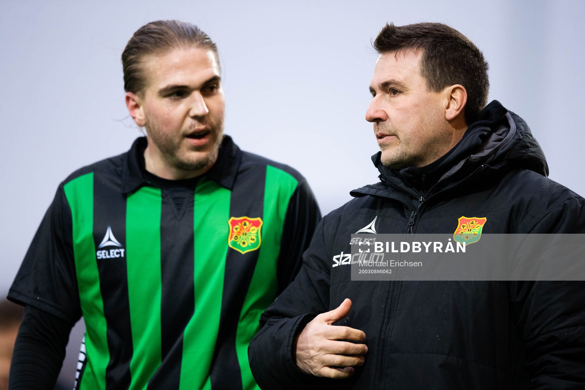 Gais Charlie Weberg och tränare Stefan Jacobsson