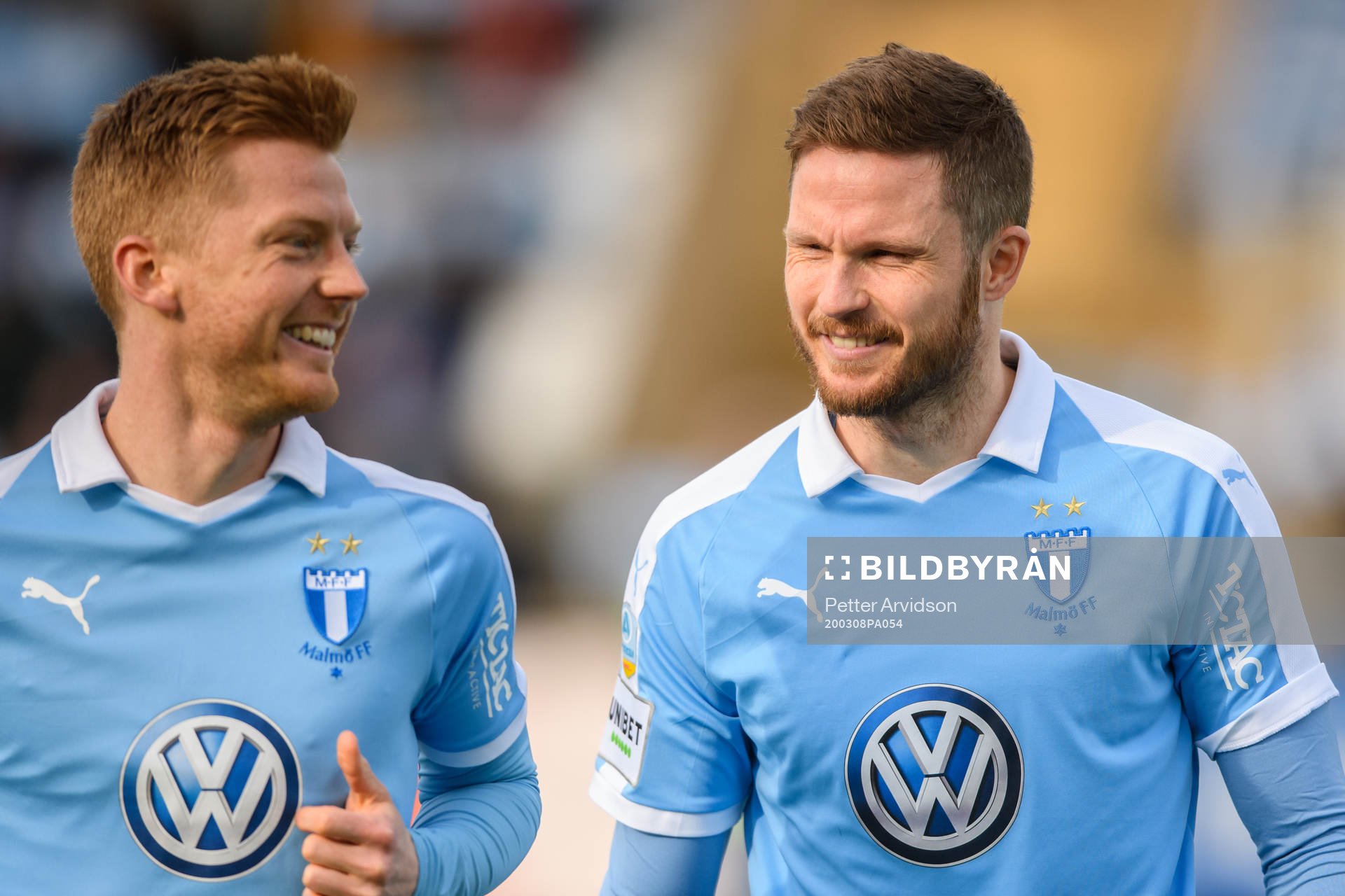 Malmö FFs Anders Christiansen och Lasse Nielsen