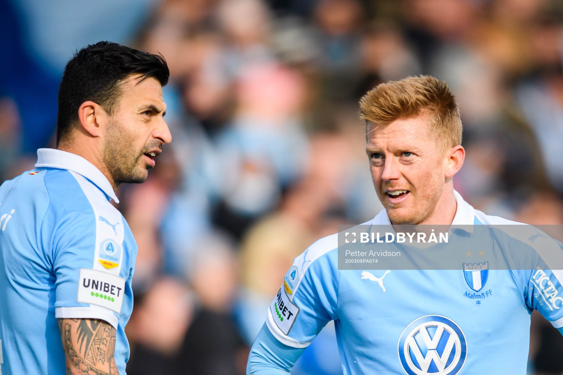 Malmö FFs Behrang Safari och Anders Christiansen
