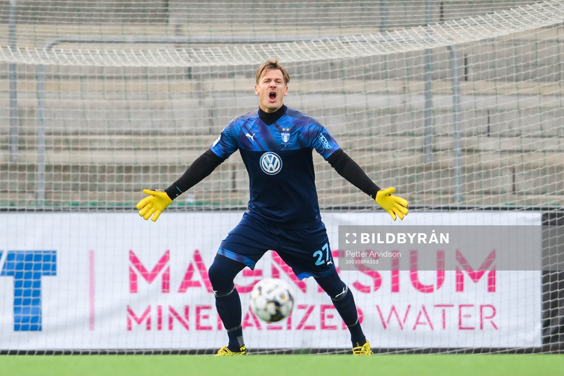 Malmö FFs målvakt Johan Dahlin