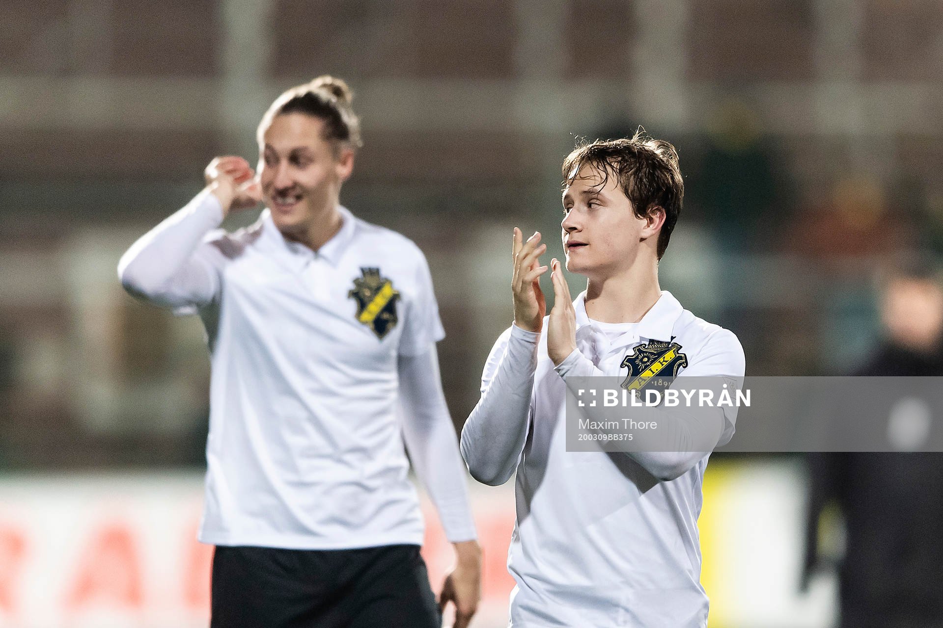 AIK:s Saku Ylätupa jublar efter fotbollmatchen i Svenska Cupen mellan AIK och Kalmar den 9 mars 2020 i Stockholm.