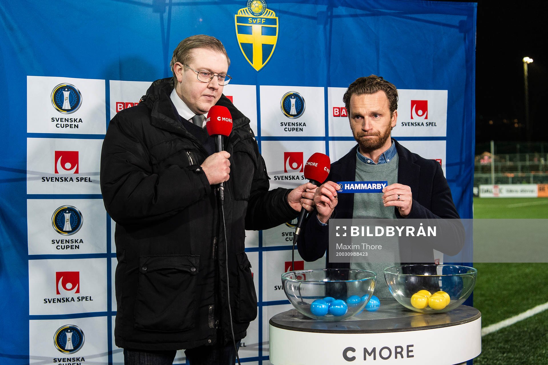 Svenska cupens kvartsfinaler lottas av Mats Lilja, Cmore,