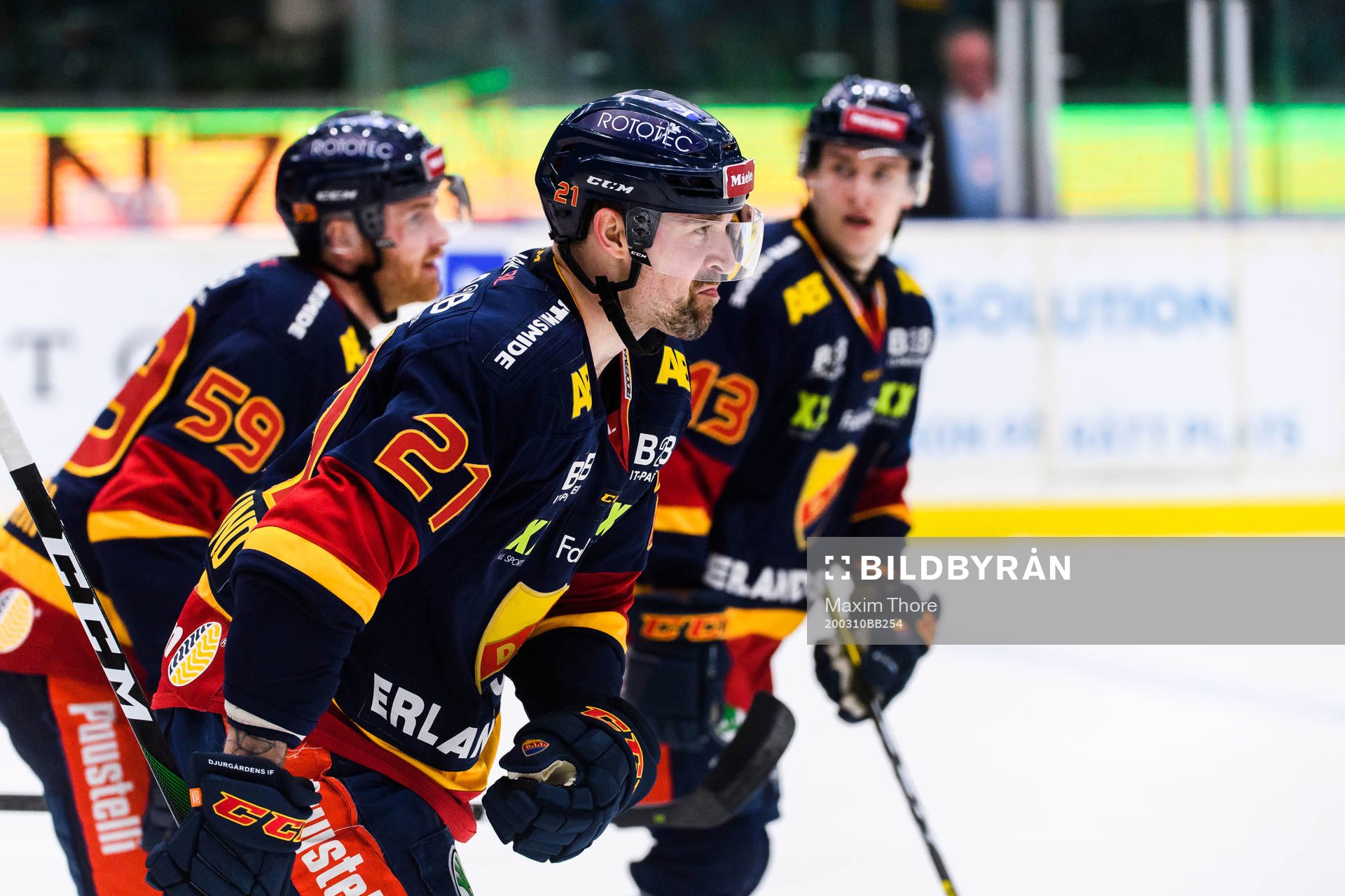 Djurgårdens Patrik Berglund jublar