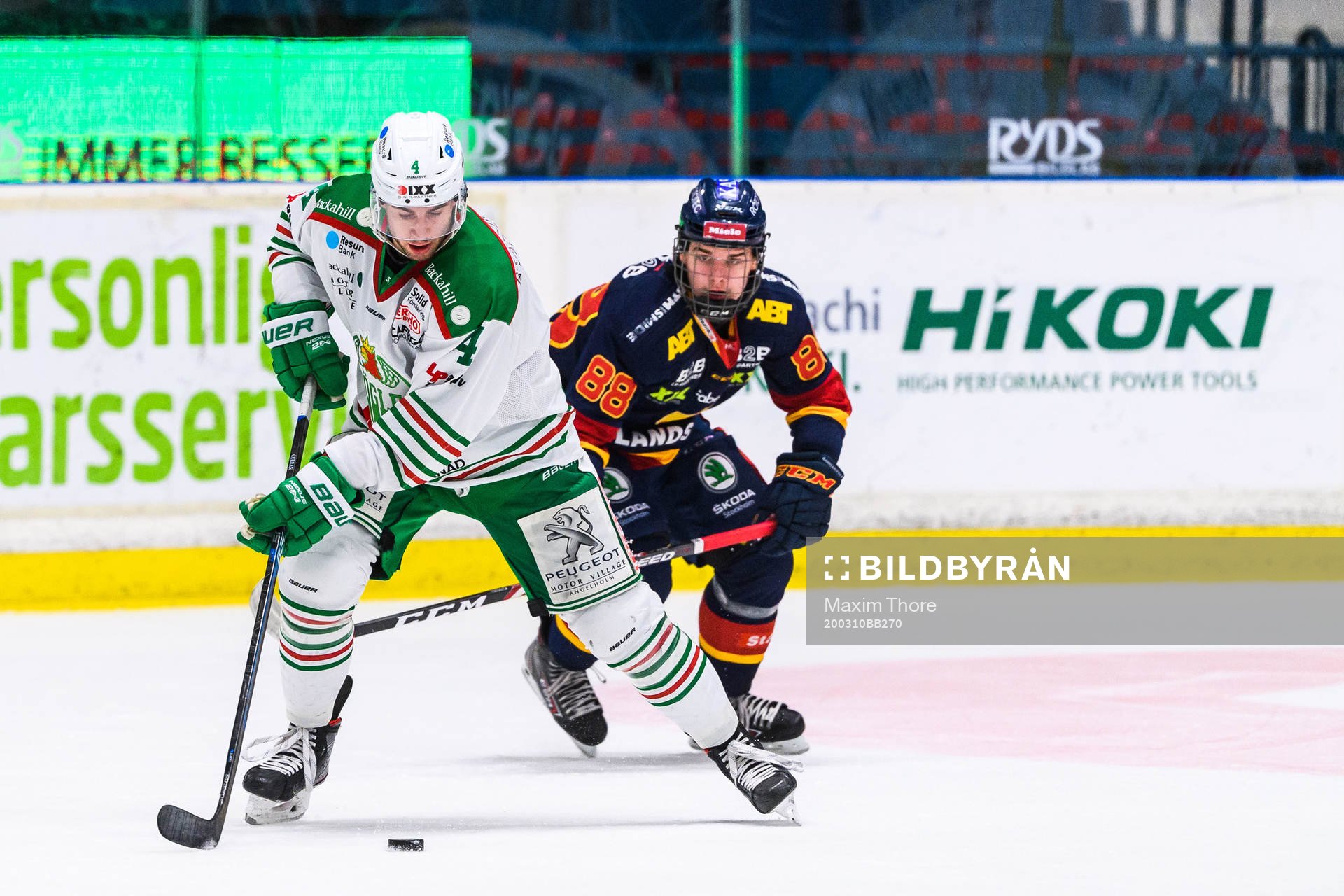 Rögles Kodie Curran och Djurgårdens Alexander Holtz