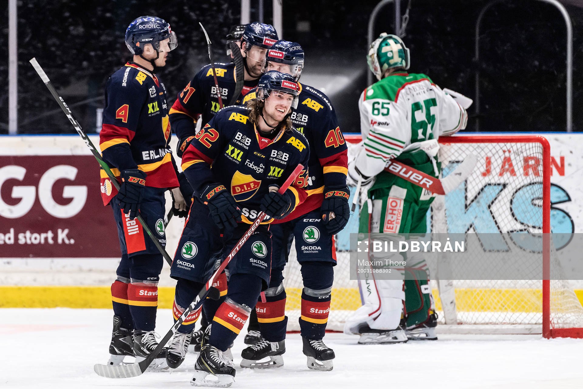 Djurgårdens Manuel Ågren jublar