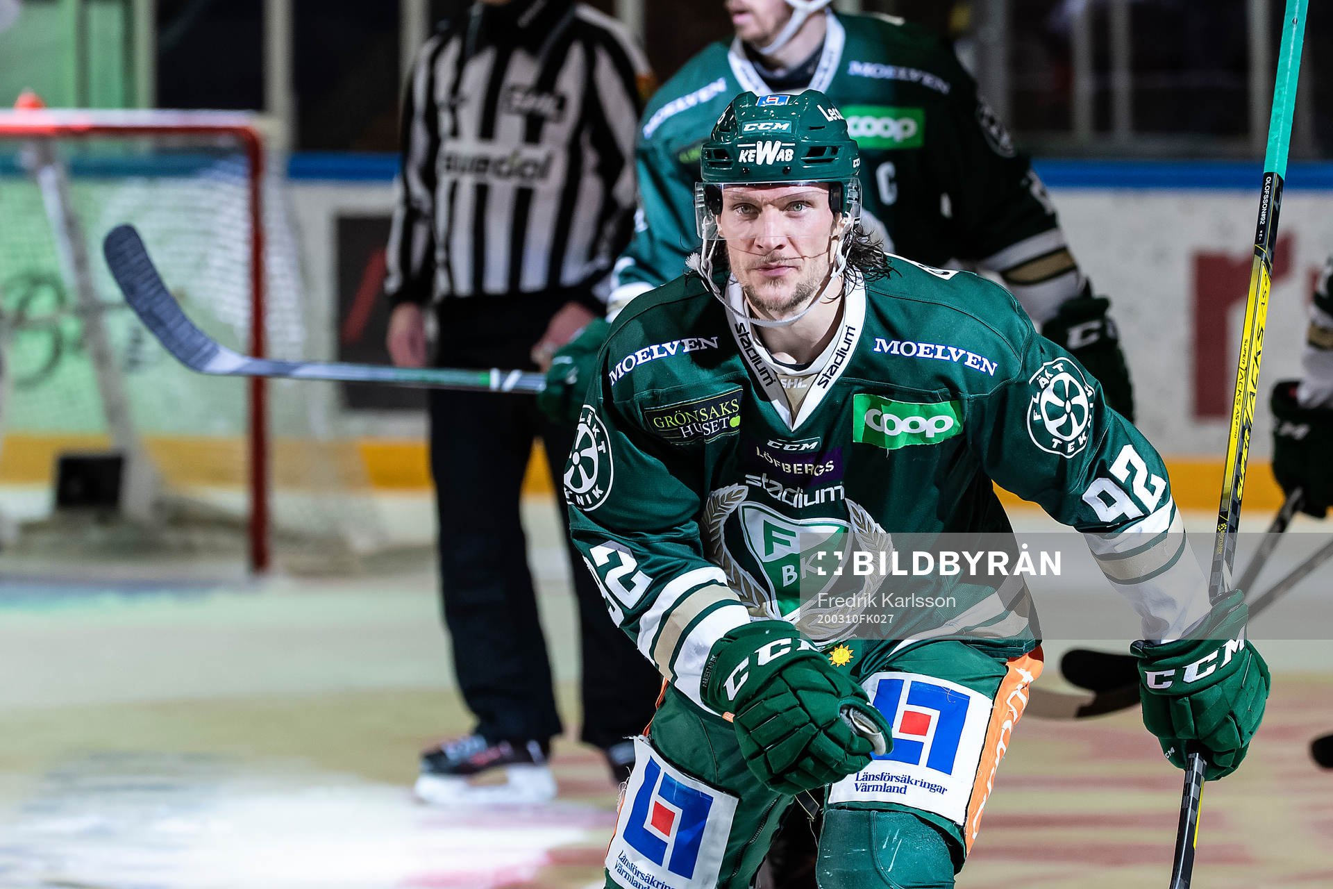 Färjestads Jesper Olofsson jublar