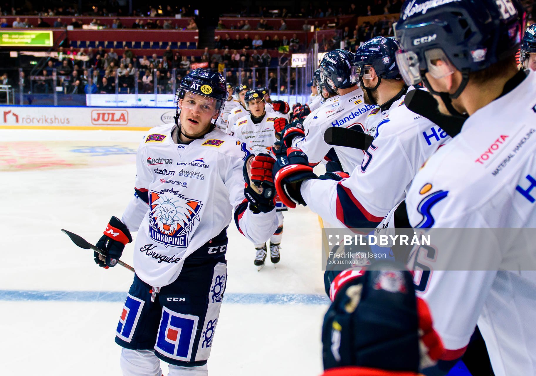 Linköpings Henrik Törnqvist jublar