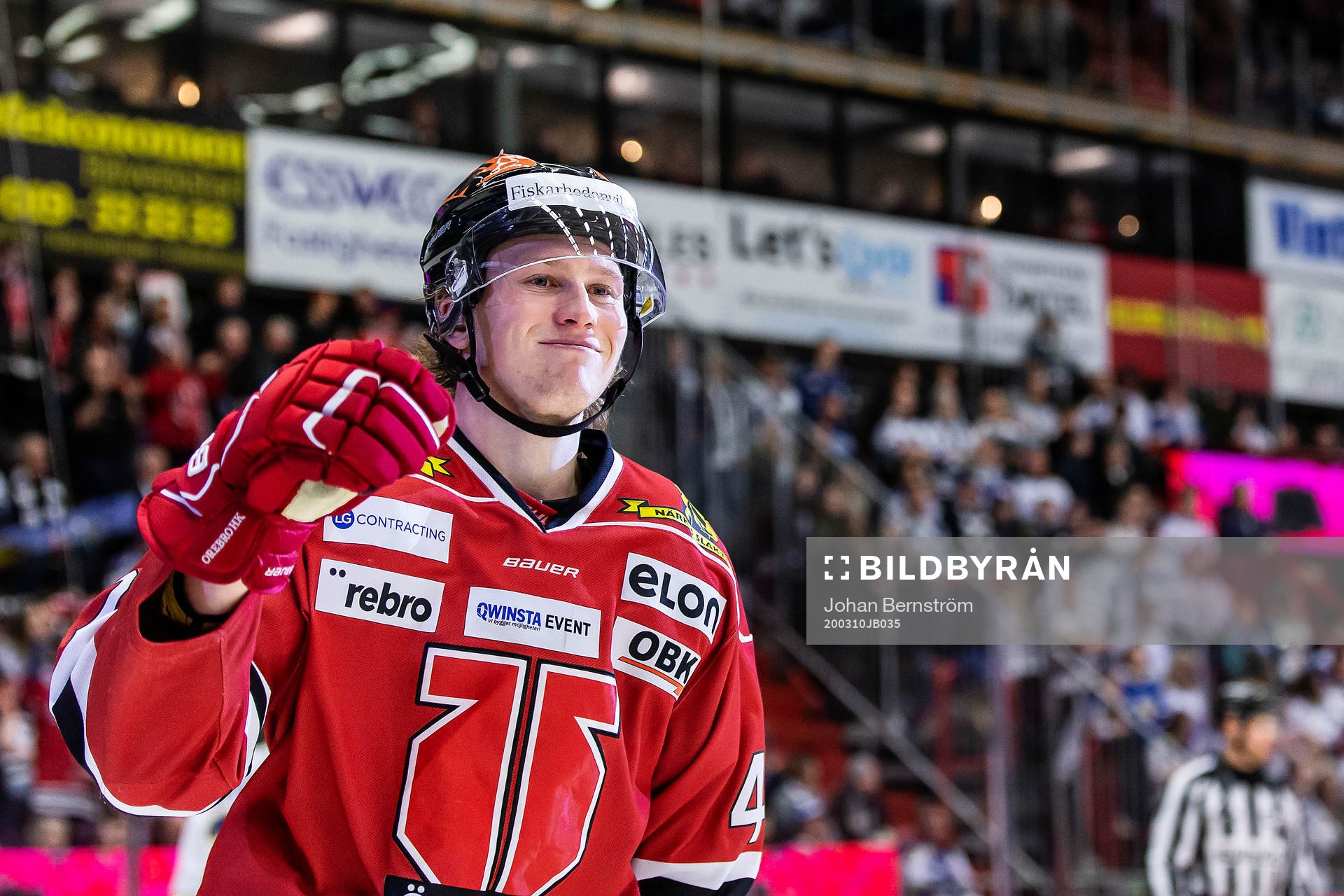 Örebros Robin Salo jublar