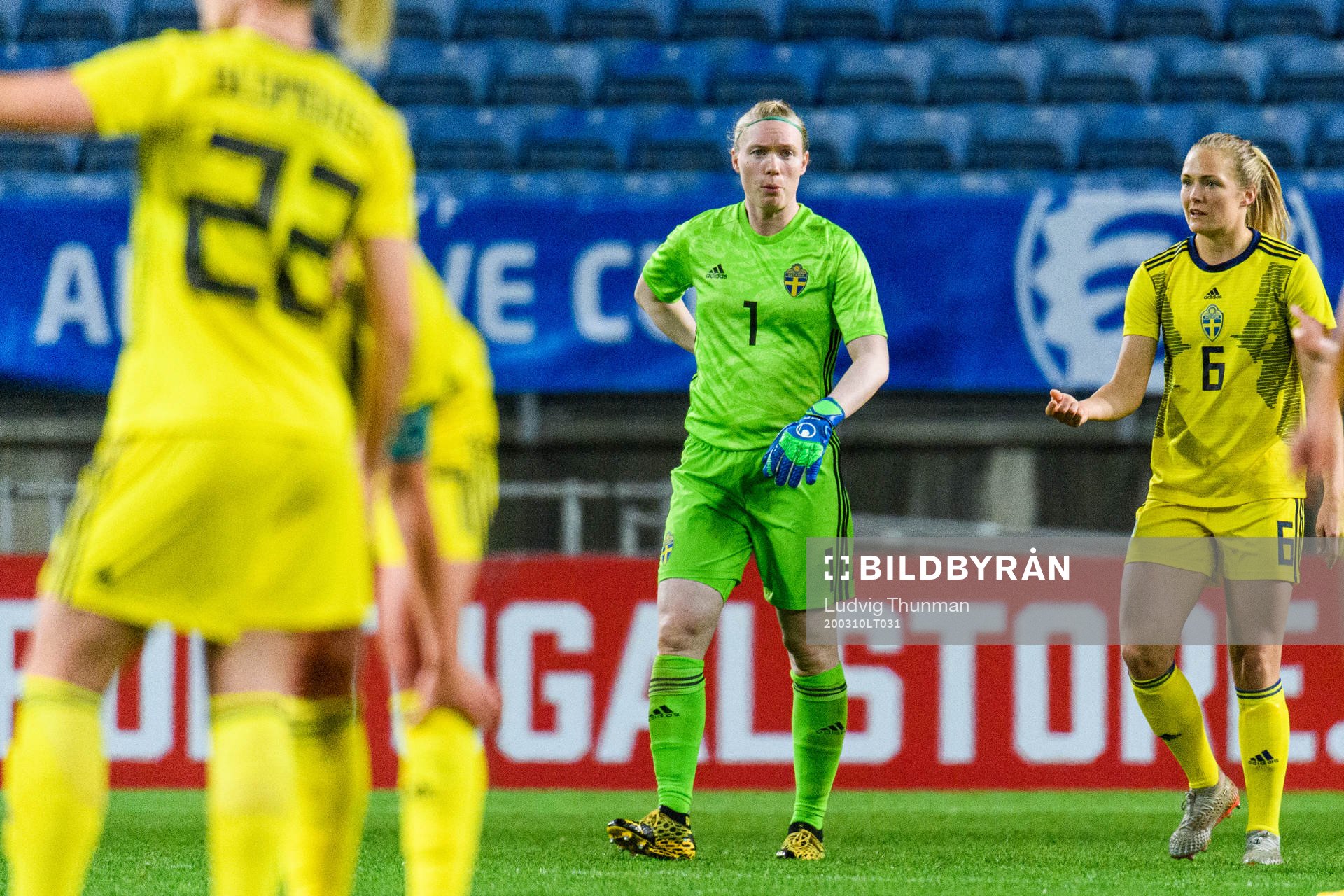Goalkeeper Hedvig Lindahl of Sweden