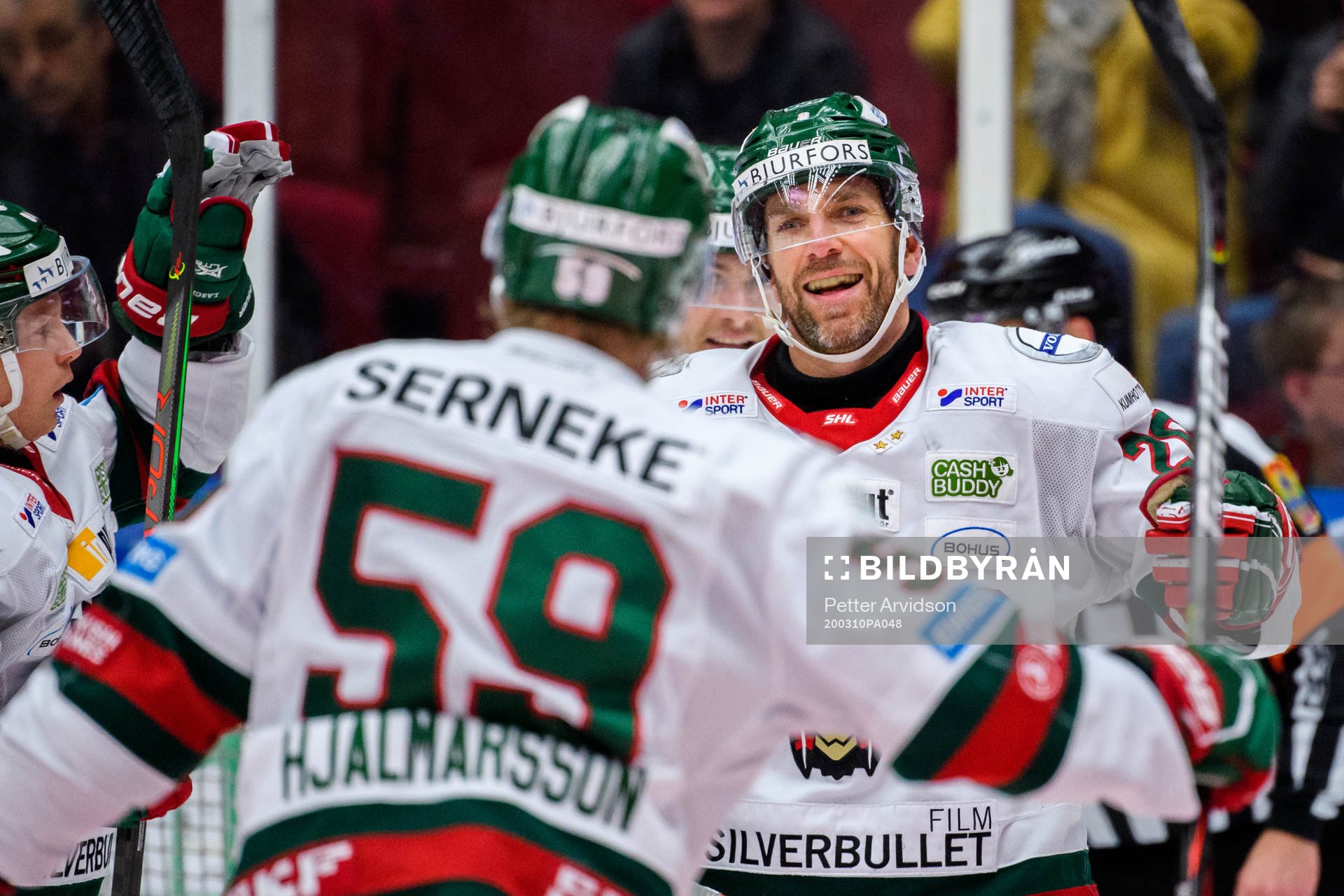 Frölundas Joel Lundqvist jublar