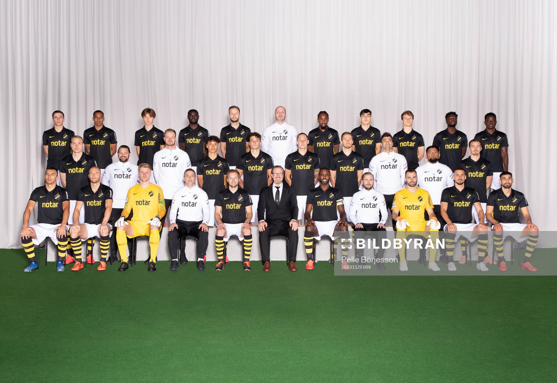 AIK poserar för en lagbild