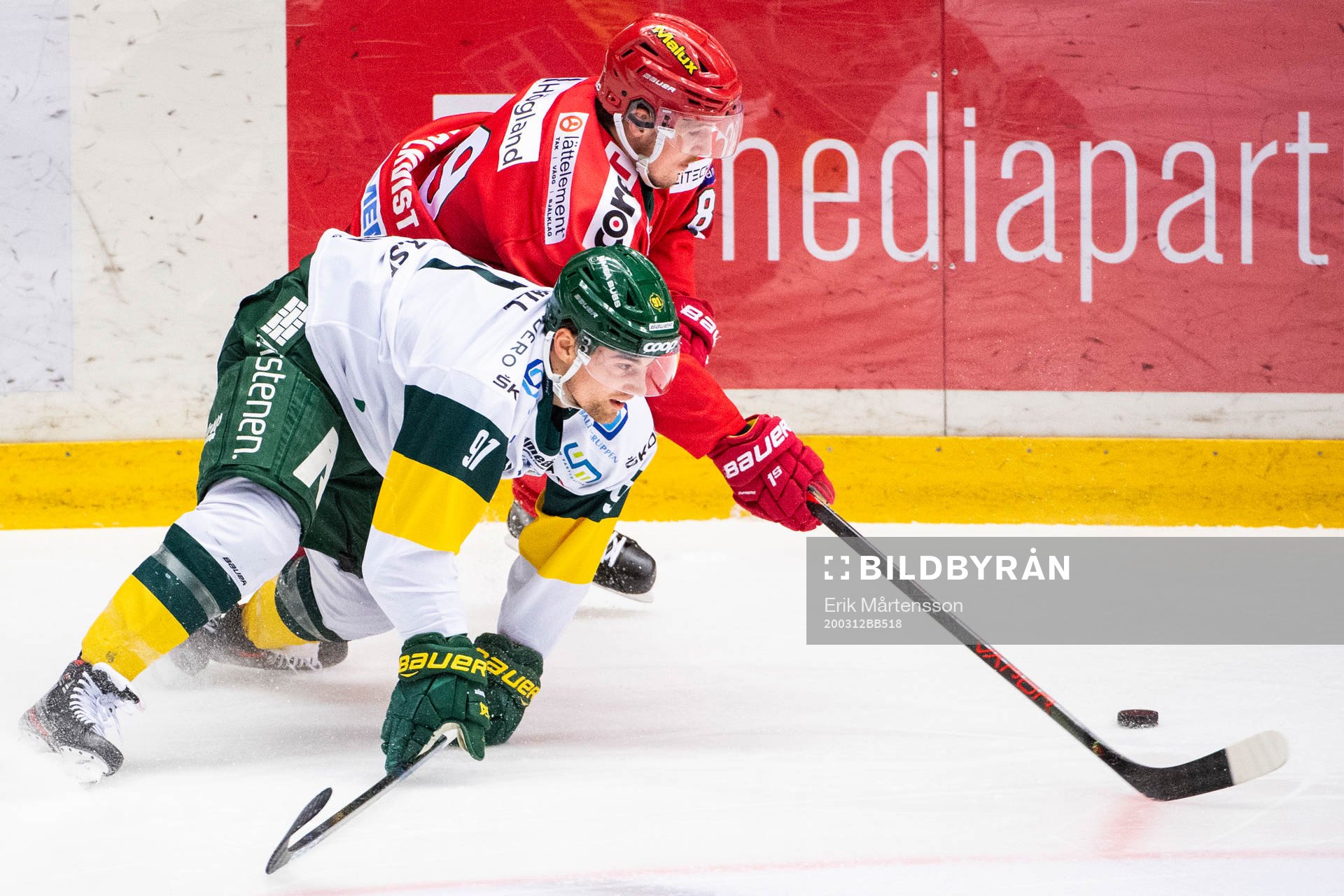 Björklövens Justin Crandall och Modos Patrik Karlkvist