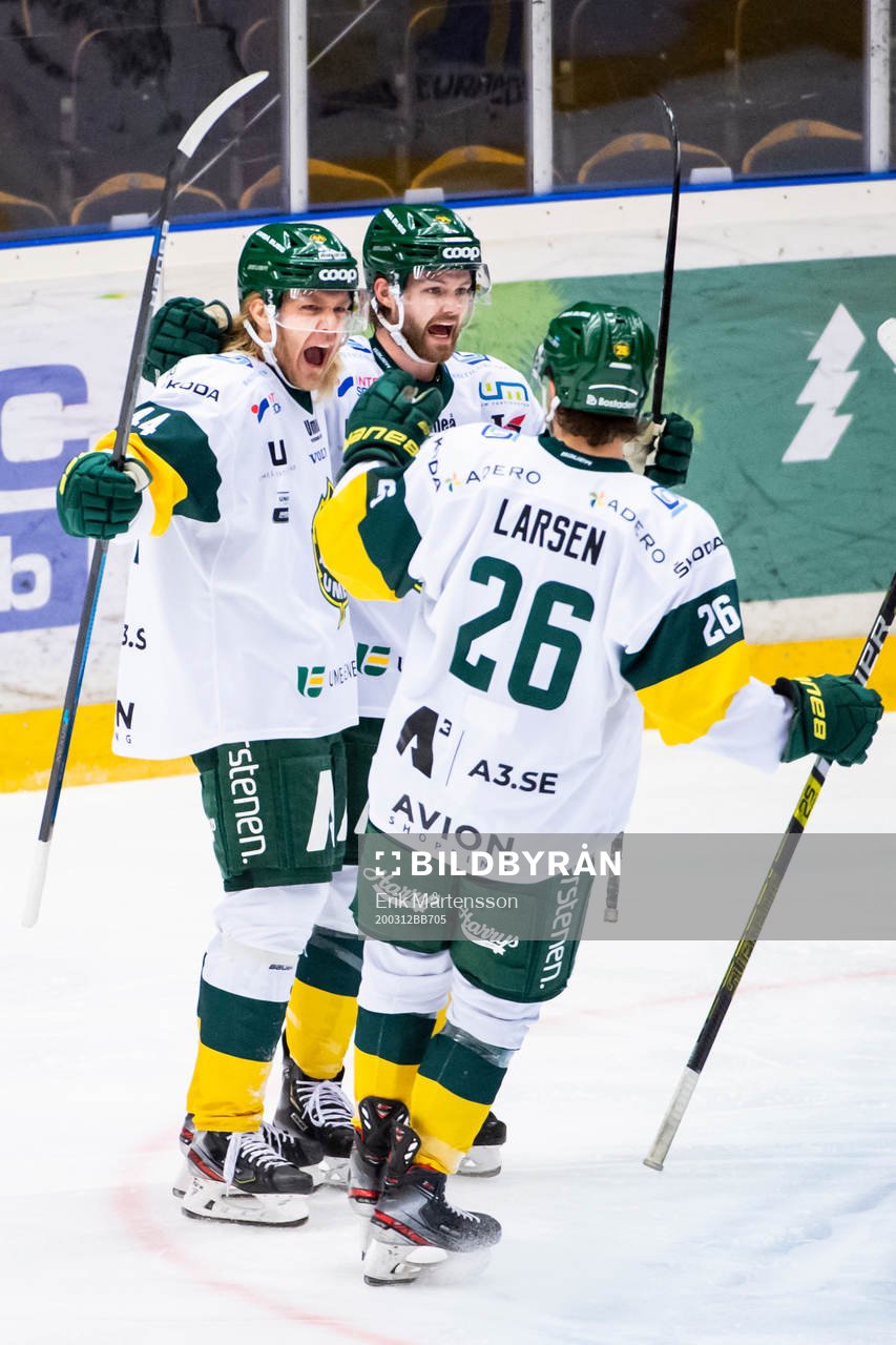Björklövens Olle Liss, Zach Palmquist och Oliver Larsen