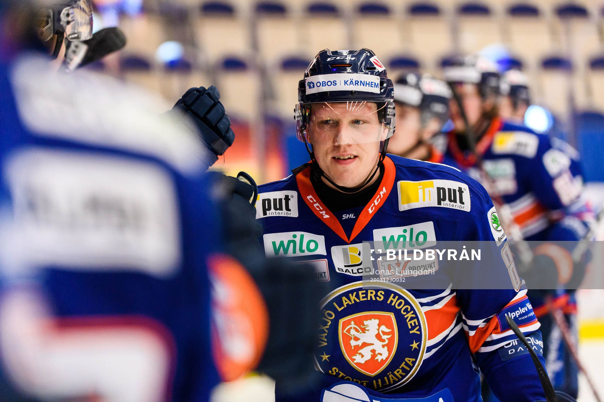 Växjös Niclas Lundgren jublar