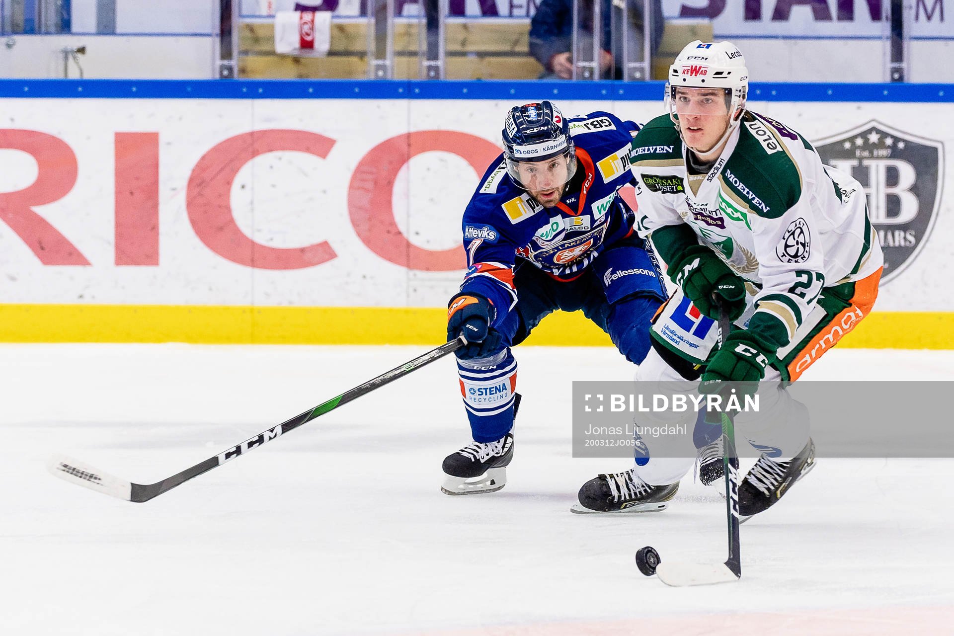 Växjös Jacob Micflikier och Färjestads Oskar Bäck