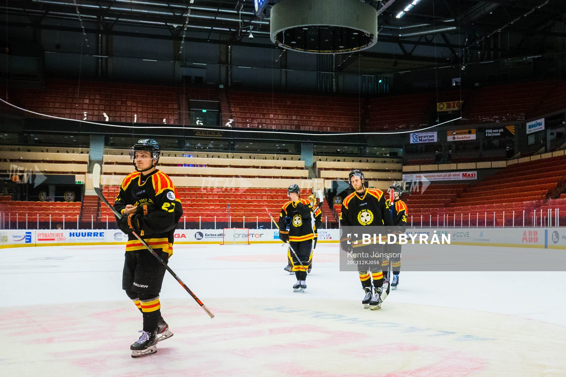 Brynäs Sebastian Sundlöv med lagkamrater