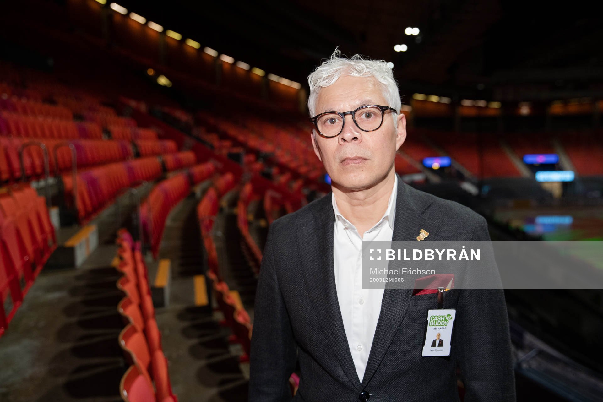 Frölundas presschef Peter Pettersson Kymmer innan