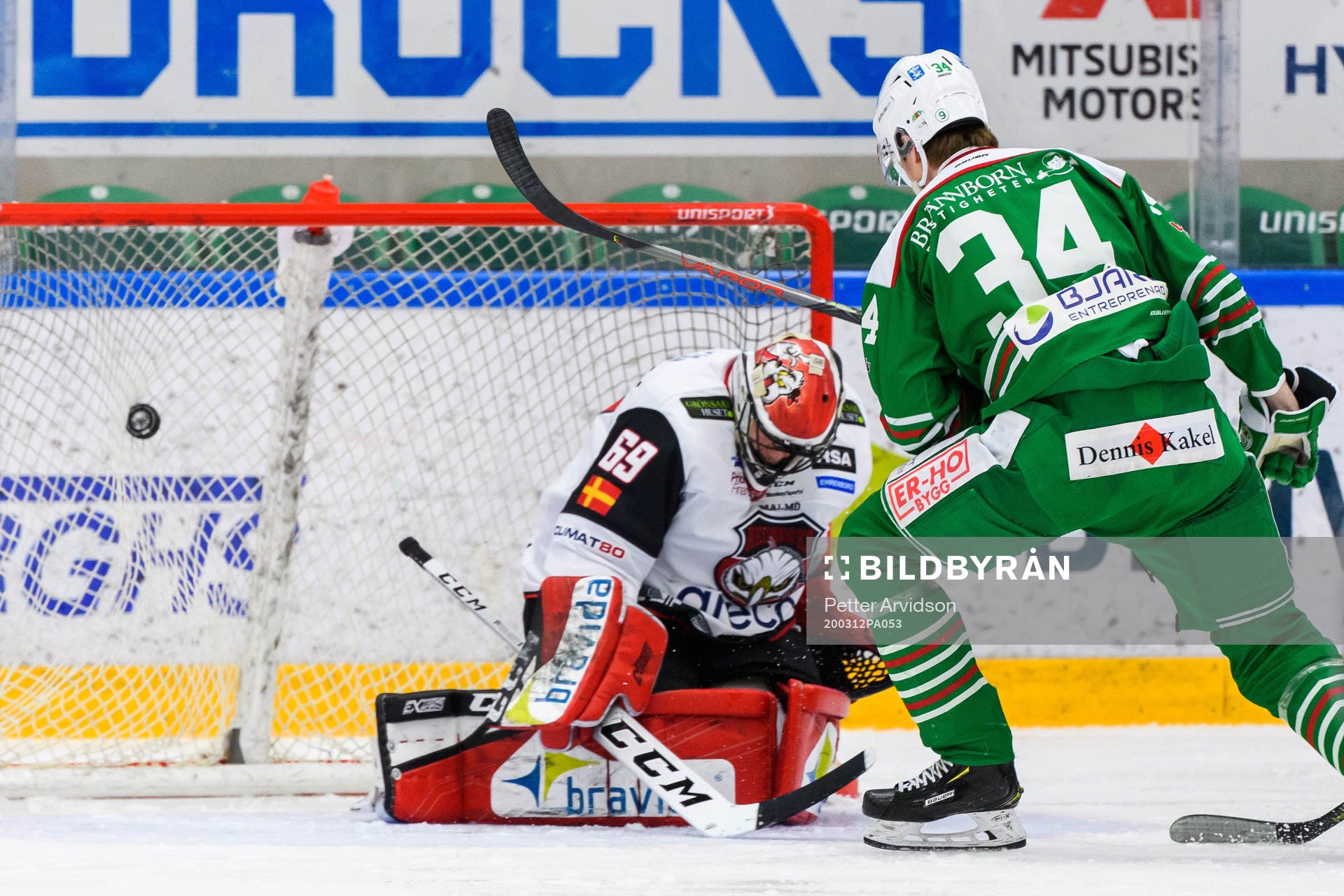 Rögles Adam Edström gör 1-2 bakom Malmö Redhawks