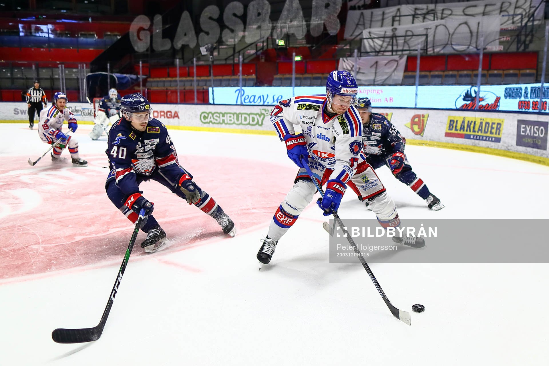 Linköpings Adam Helewka och Oskarshamns Jonas Engström