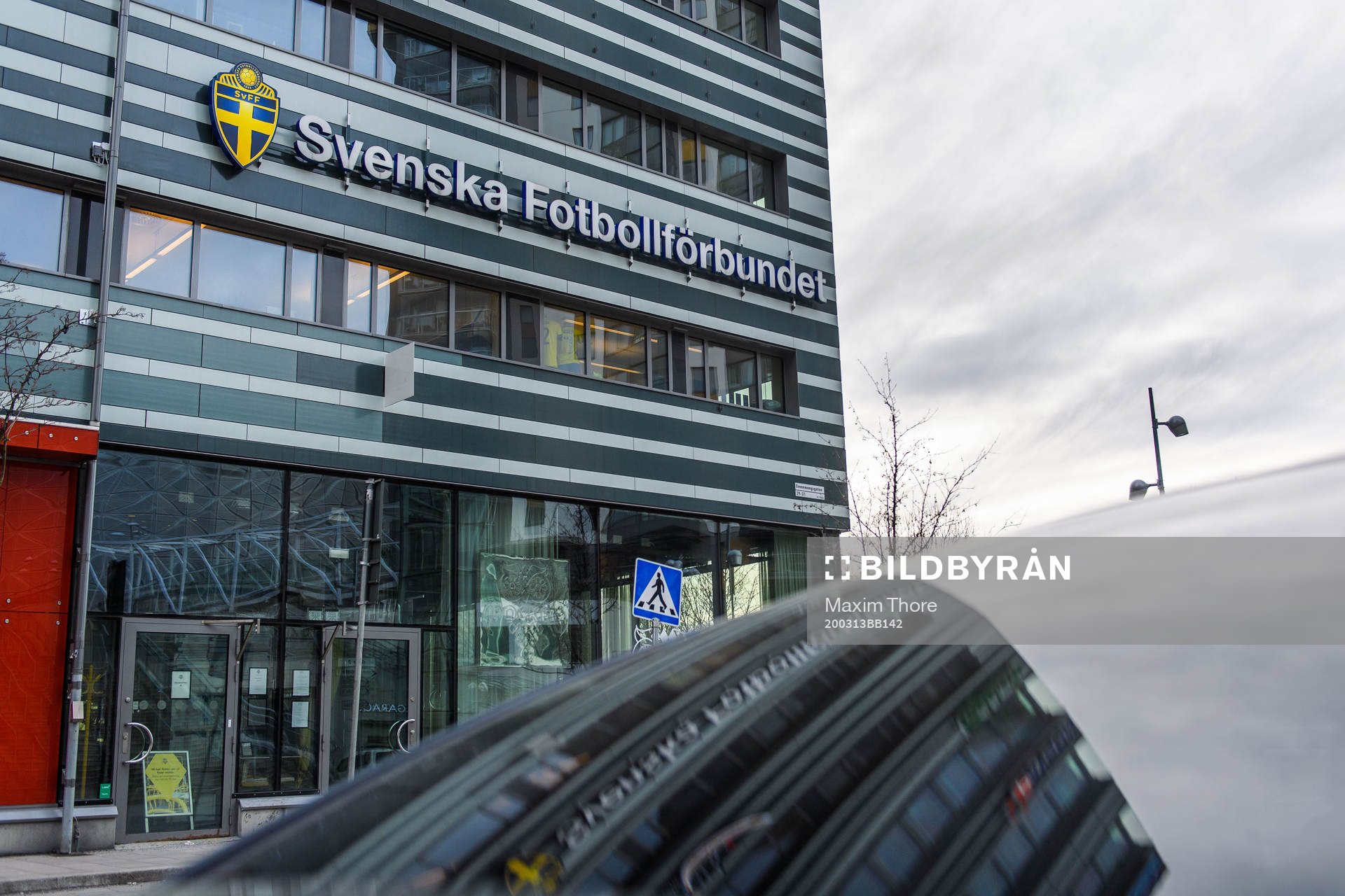 Exteriör av Svenska Fotbollsförbundets kontor