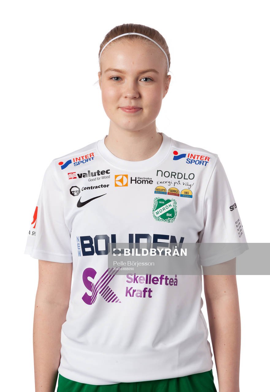 Moröns Fanny Wiklund poserar för ett porträtt den 18 mars 2020 i Morön.