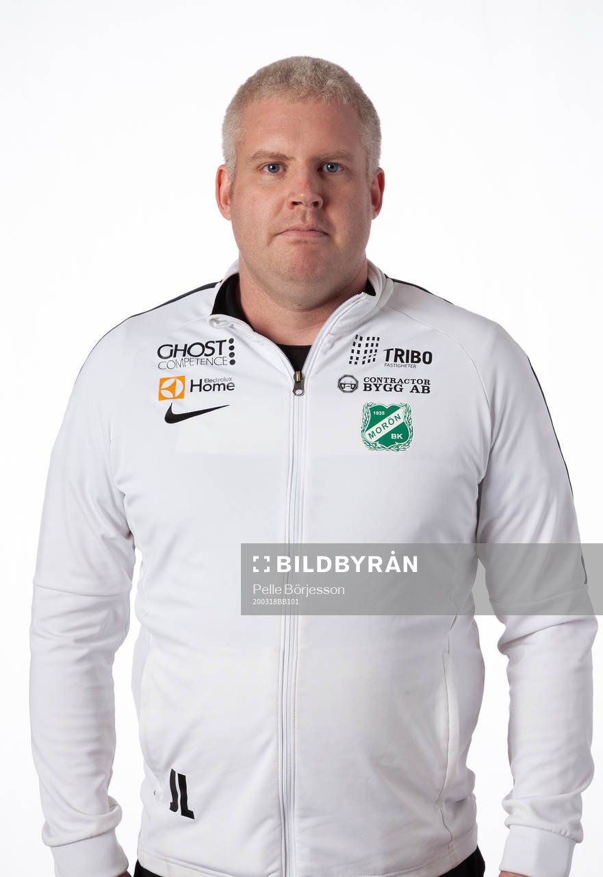 Moröns materialförvaltare Jimmy Lundberg poserar för ett porträtt den 18 mars 2020 i Morön.