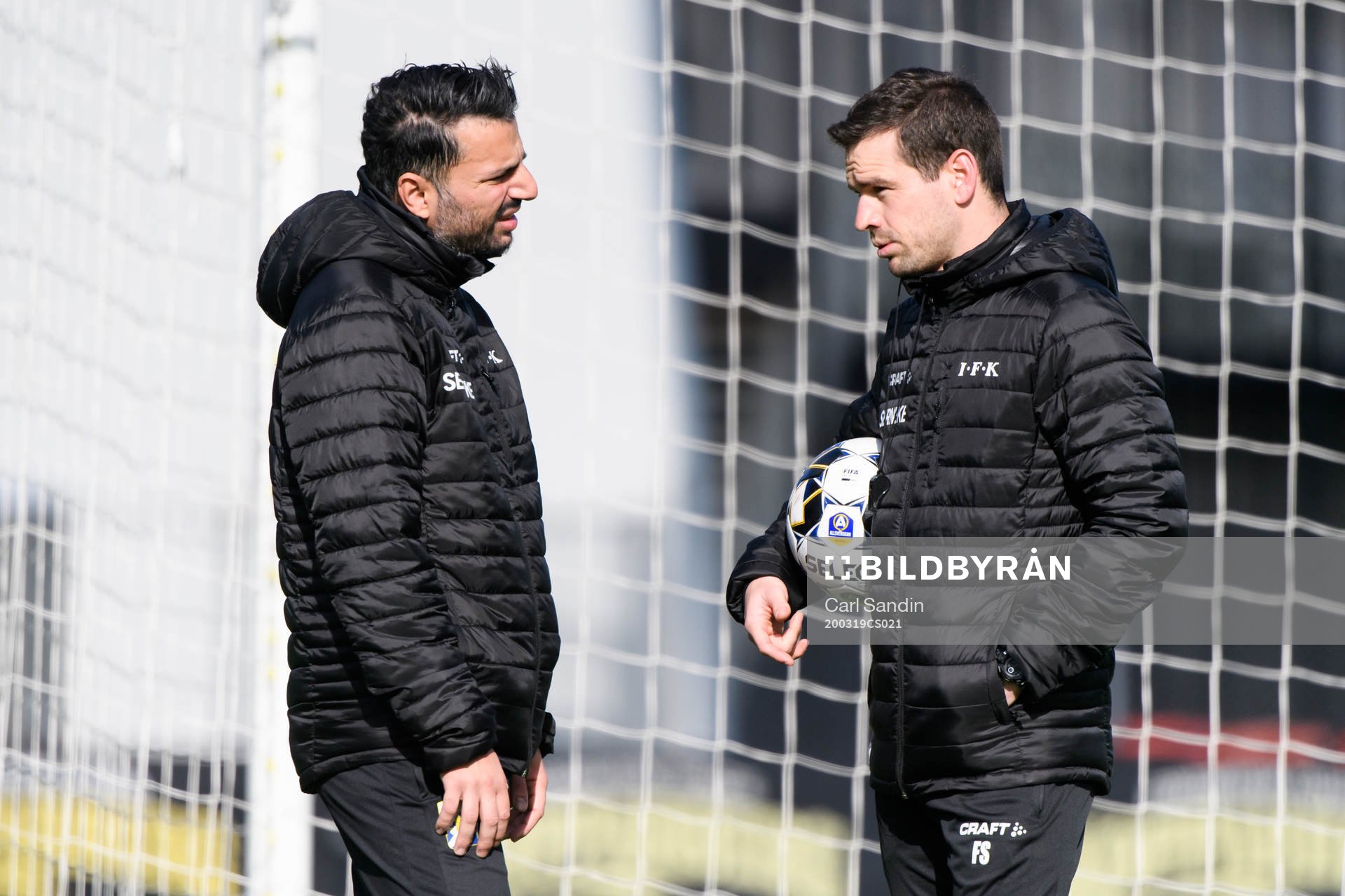 Tränare Poya Asbaghi och assisterande tränare Ferran
