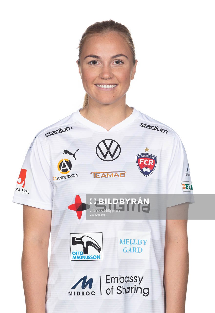Rosengårds Glodis Viggosdottir poserar för ett porträtt den 20 mars 2020 i Malmö.