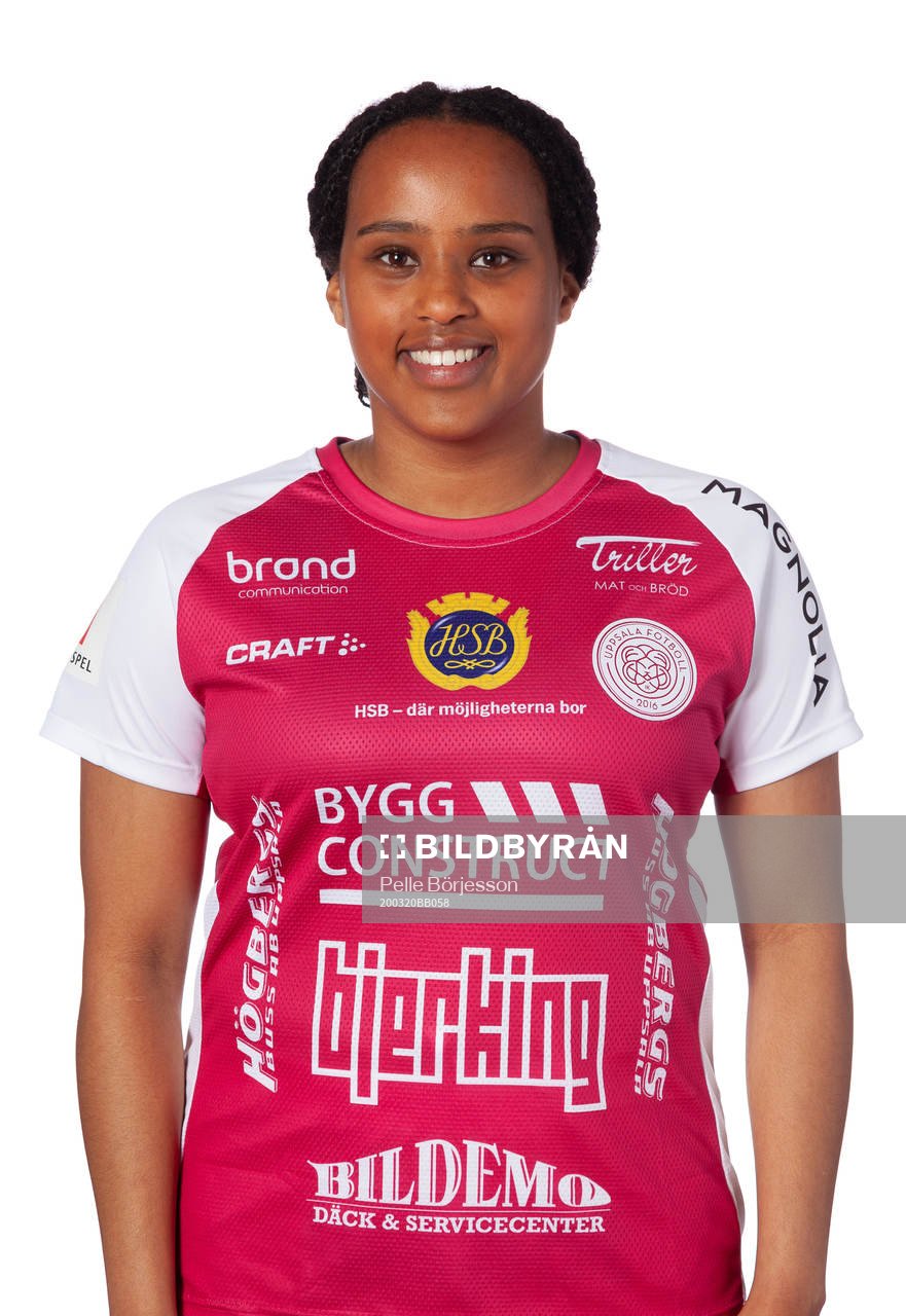 Uppsalas Ariam-Berhane Gebreyohannes poserar för ett porträtt den 20 mars 2020 i Uppsala .