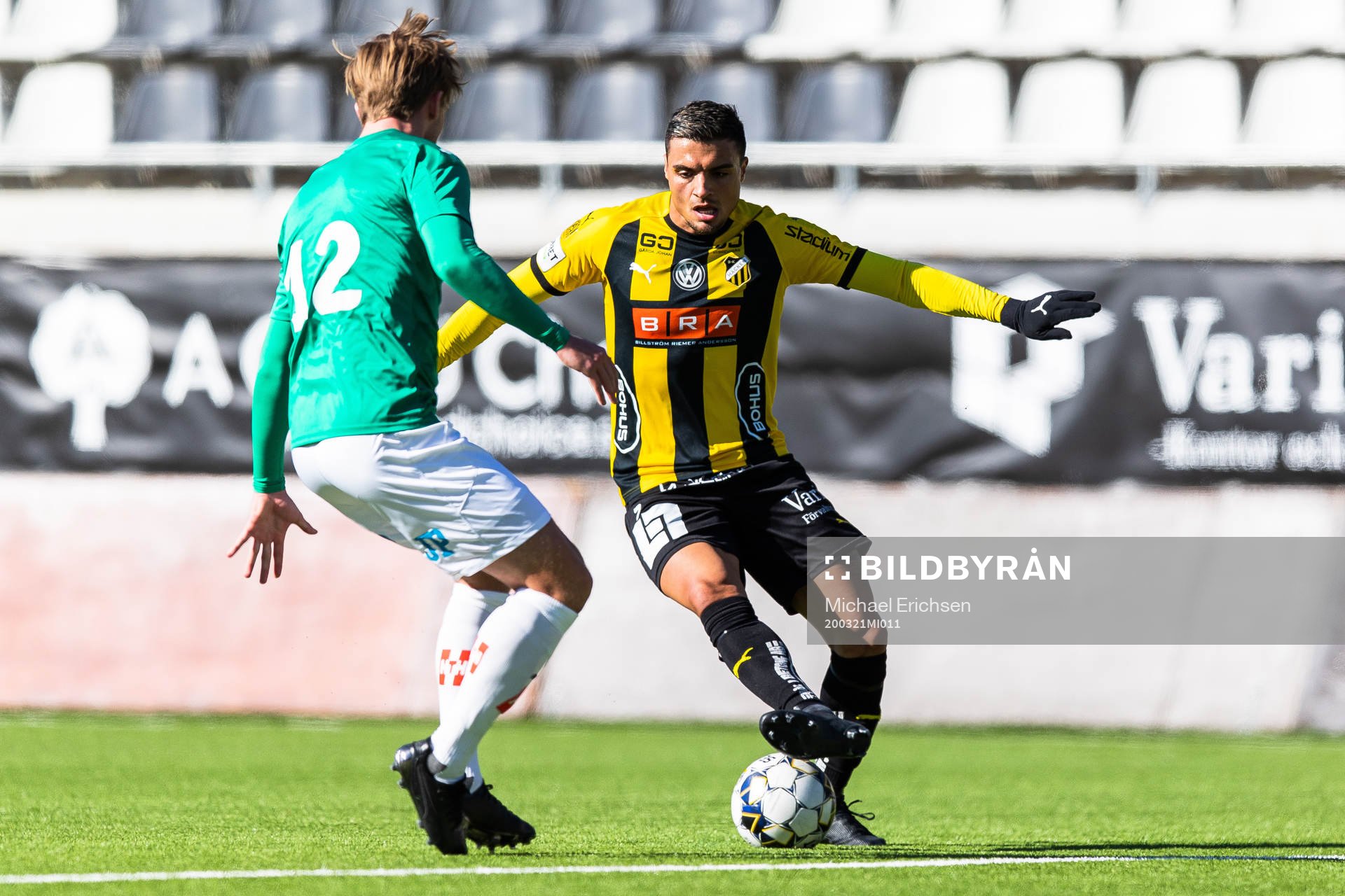 Jönköpings Södras Jesper Svensson och Häckens Ahmed