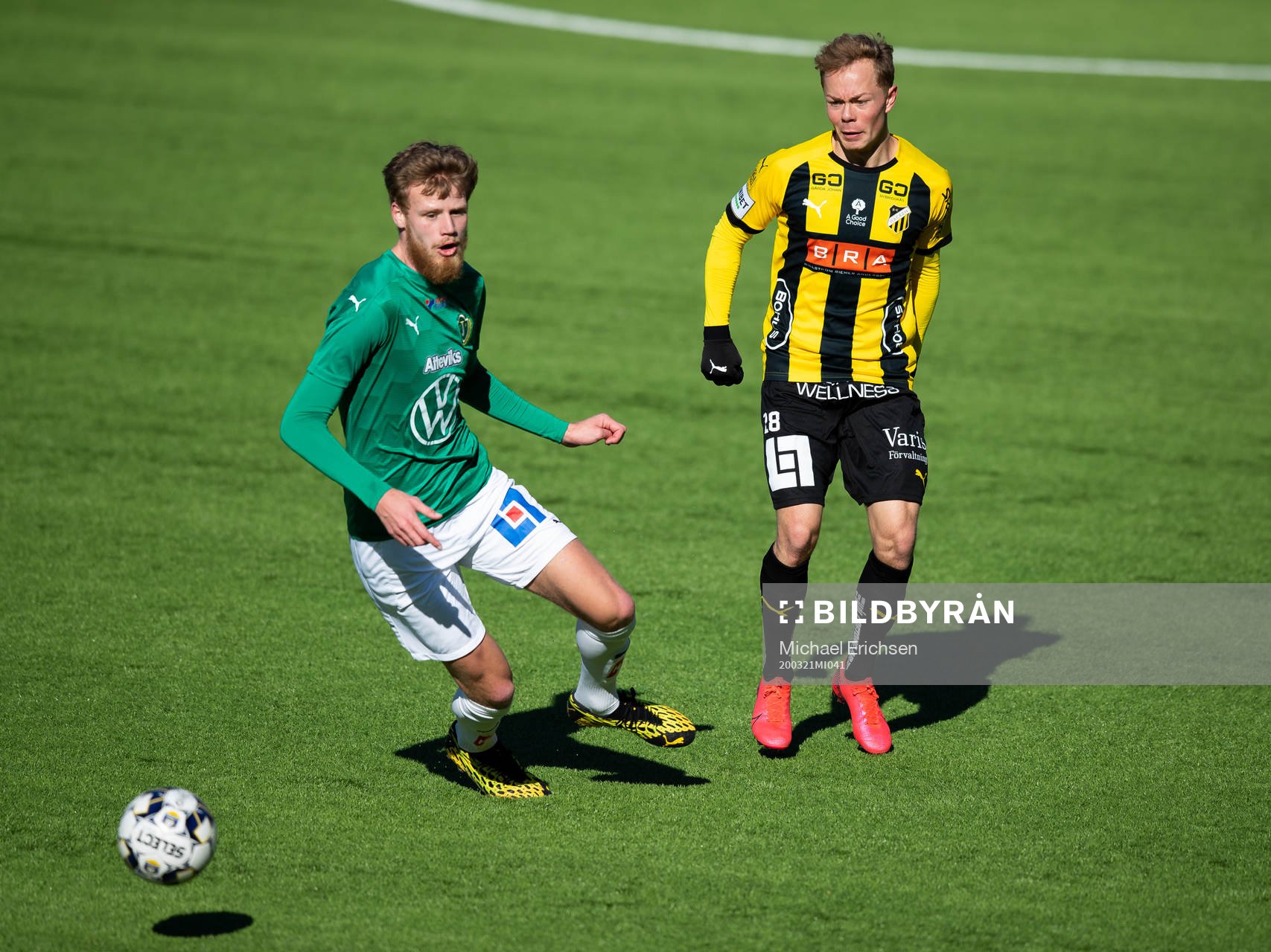 Jönköpings Södras Elias Gustafson och Häckens Adam