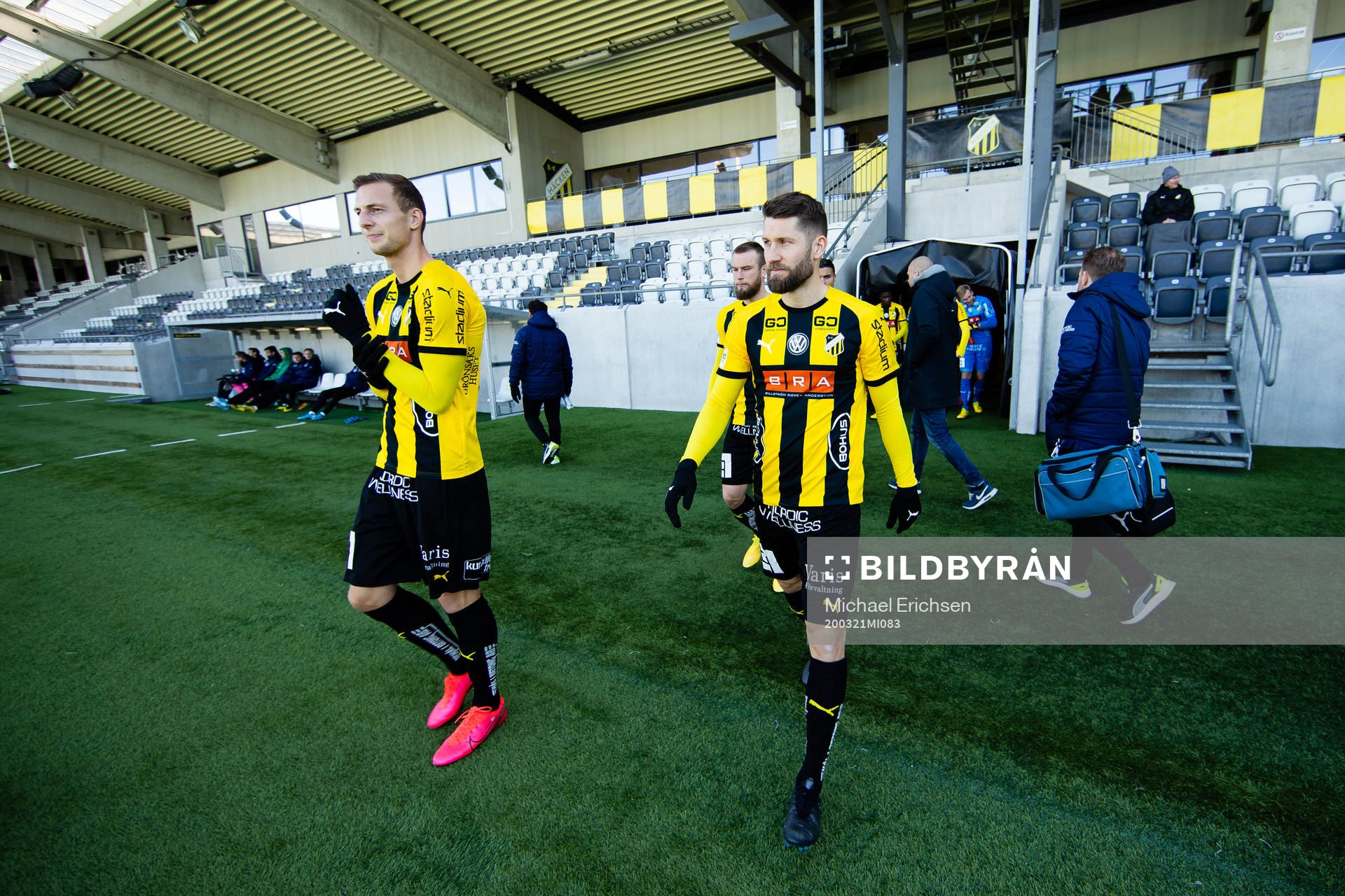 Häckens Gustaf Nilsson och Joona Toivio innan