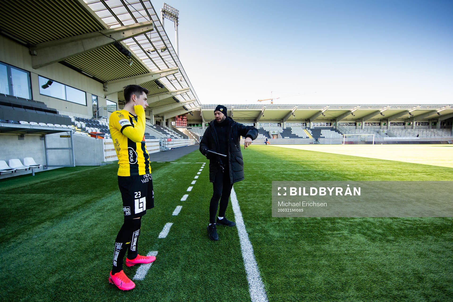 Häckens Patrik Wålemark och tränare Andreas Alm