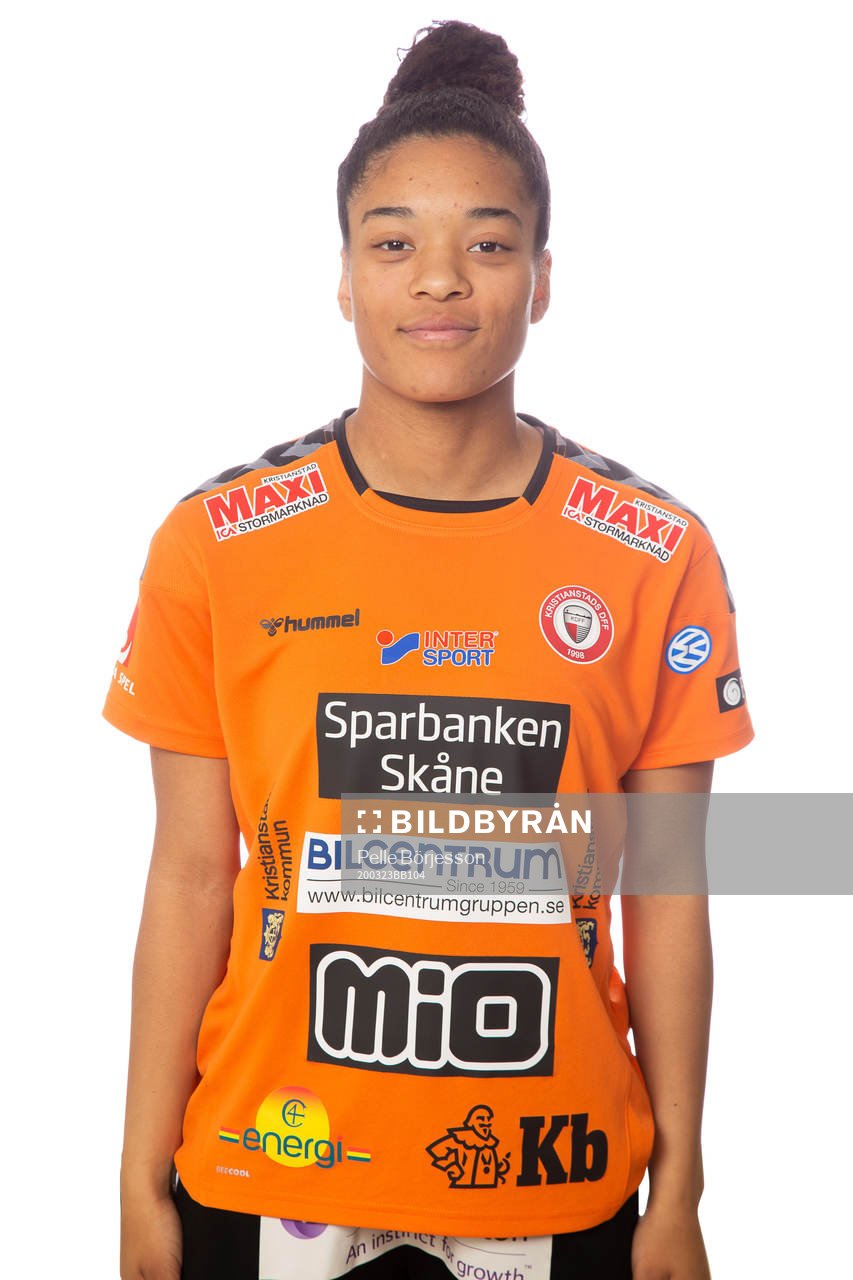 Kristianstads Evelina Duljan poserar för ett porträtt den 23 mars 2020 i Kristianstad .