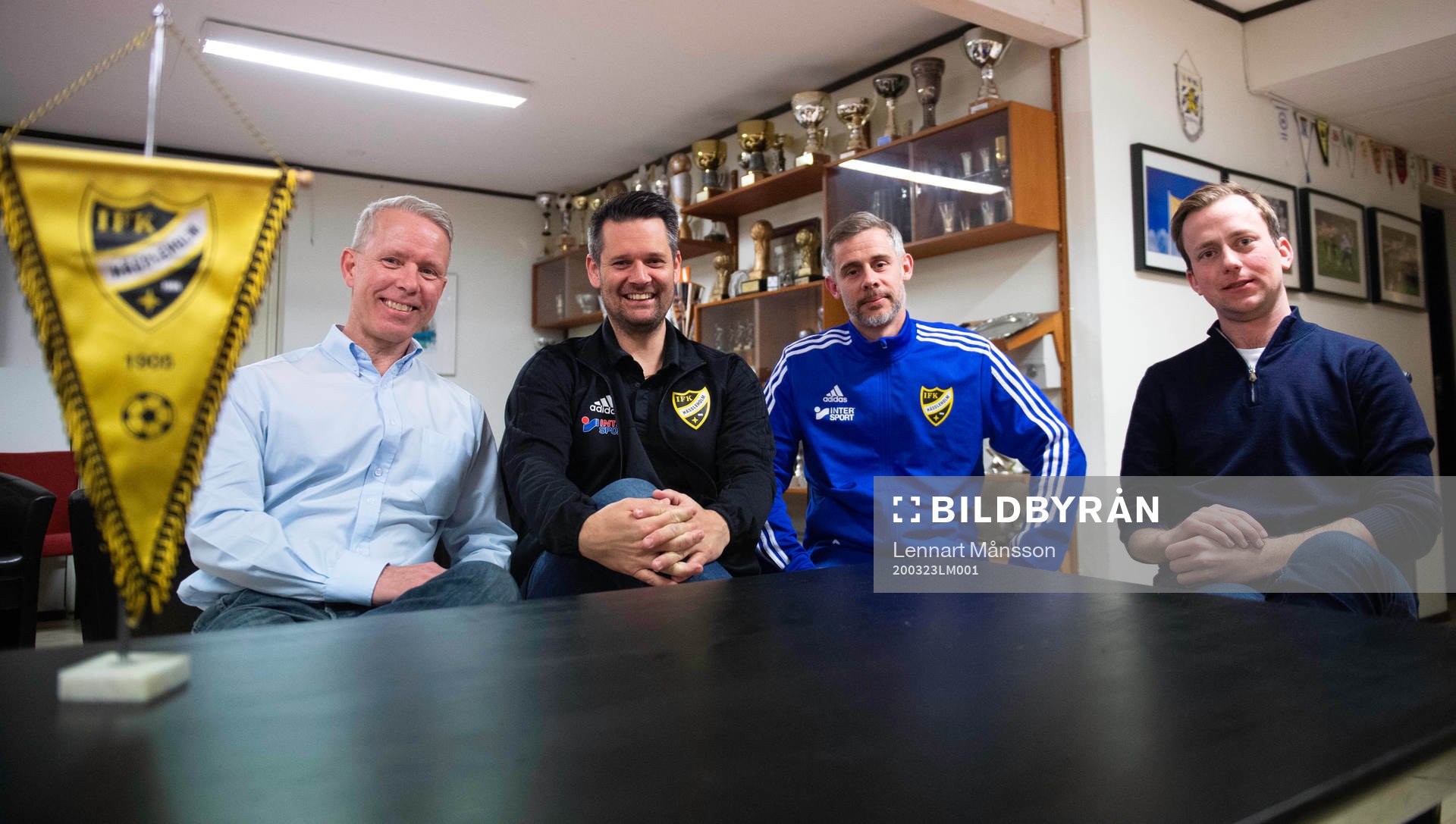 IFK Hässleholms fotbollsakademi, från vänster Stefan