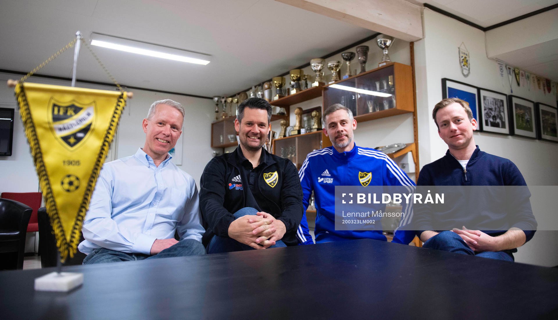 IFK Hässleholms fotbollsakademi, från vänster Stefan
